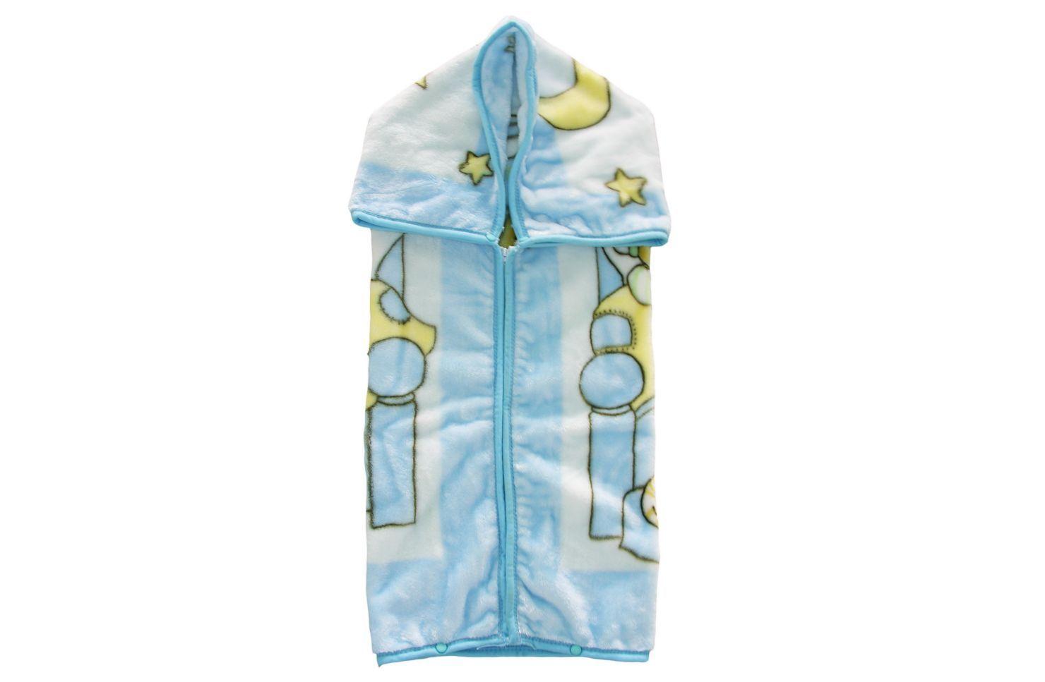 Saco Bebe con Broche Ositos Celeste Bebesit-0