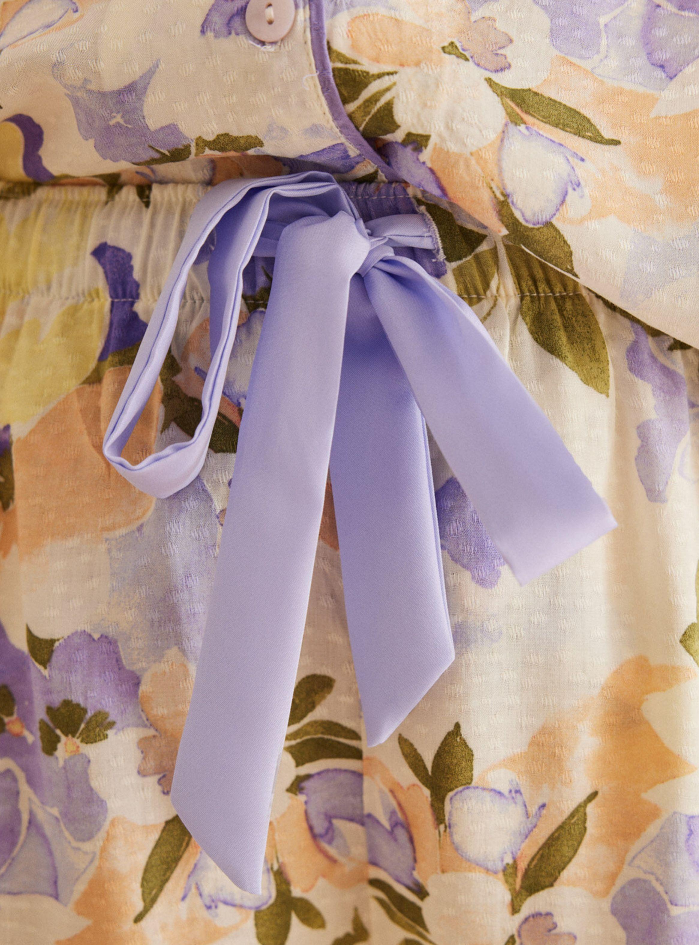 Pijama Camisero Flores Color-3