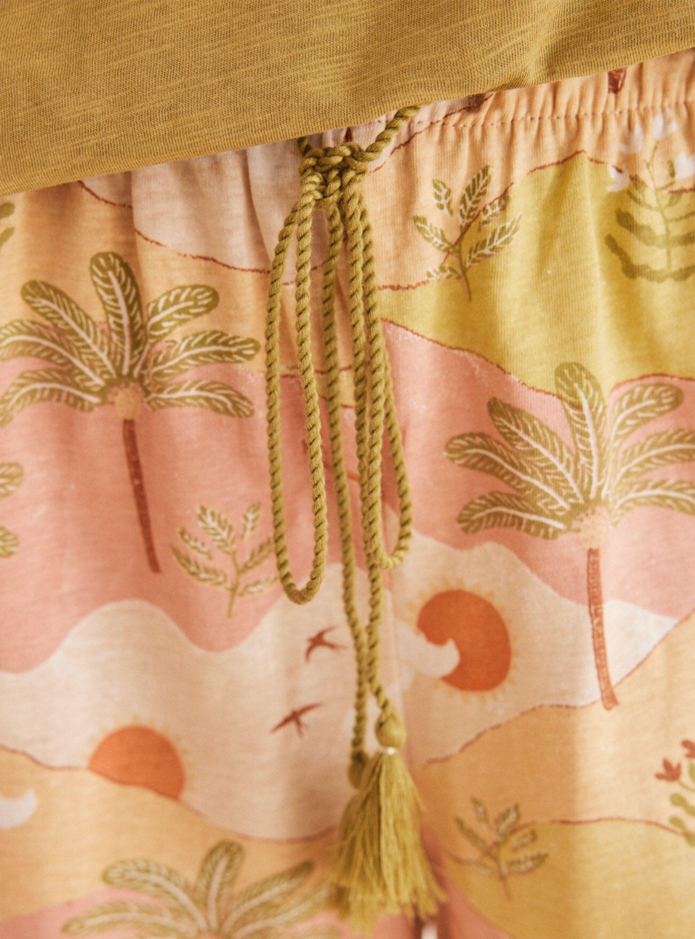 Pijama Short Paisaje Algodón-2