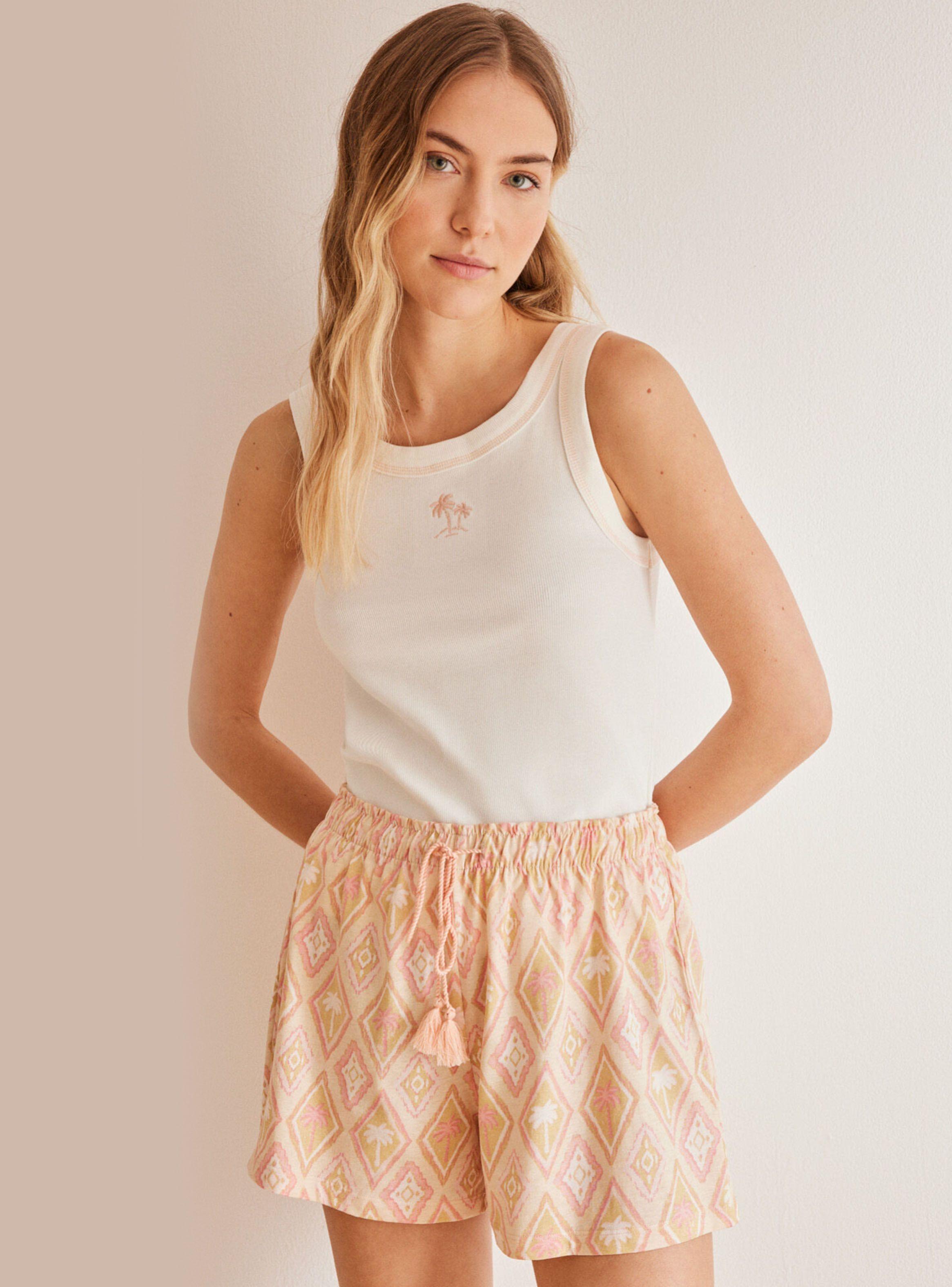 Pijama Tirantes Short Palmas-0