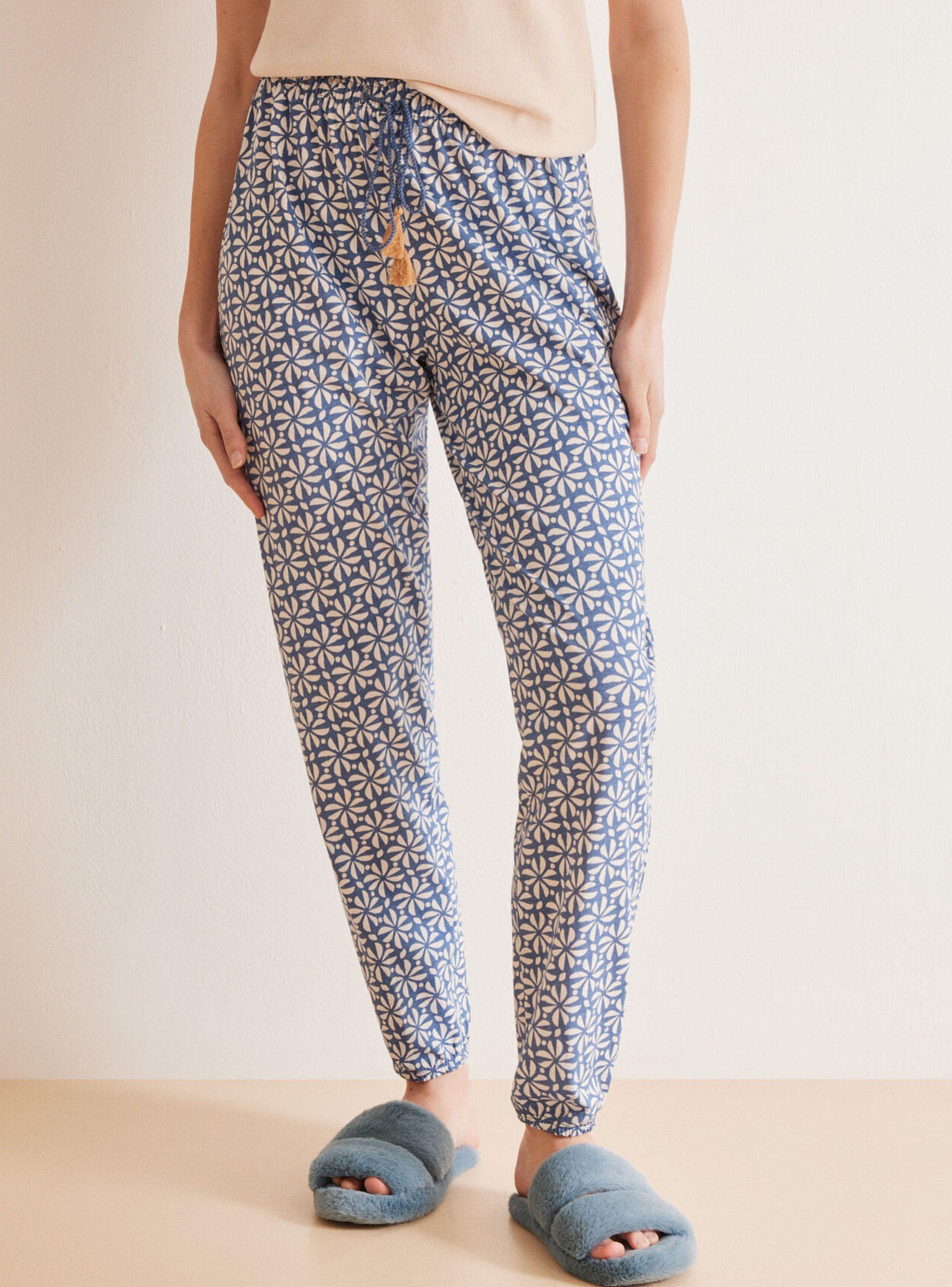 Pantalón Largo Algodón Estampado-0