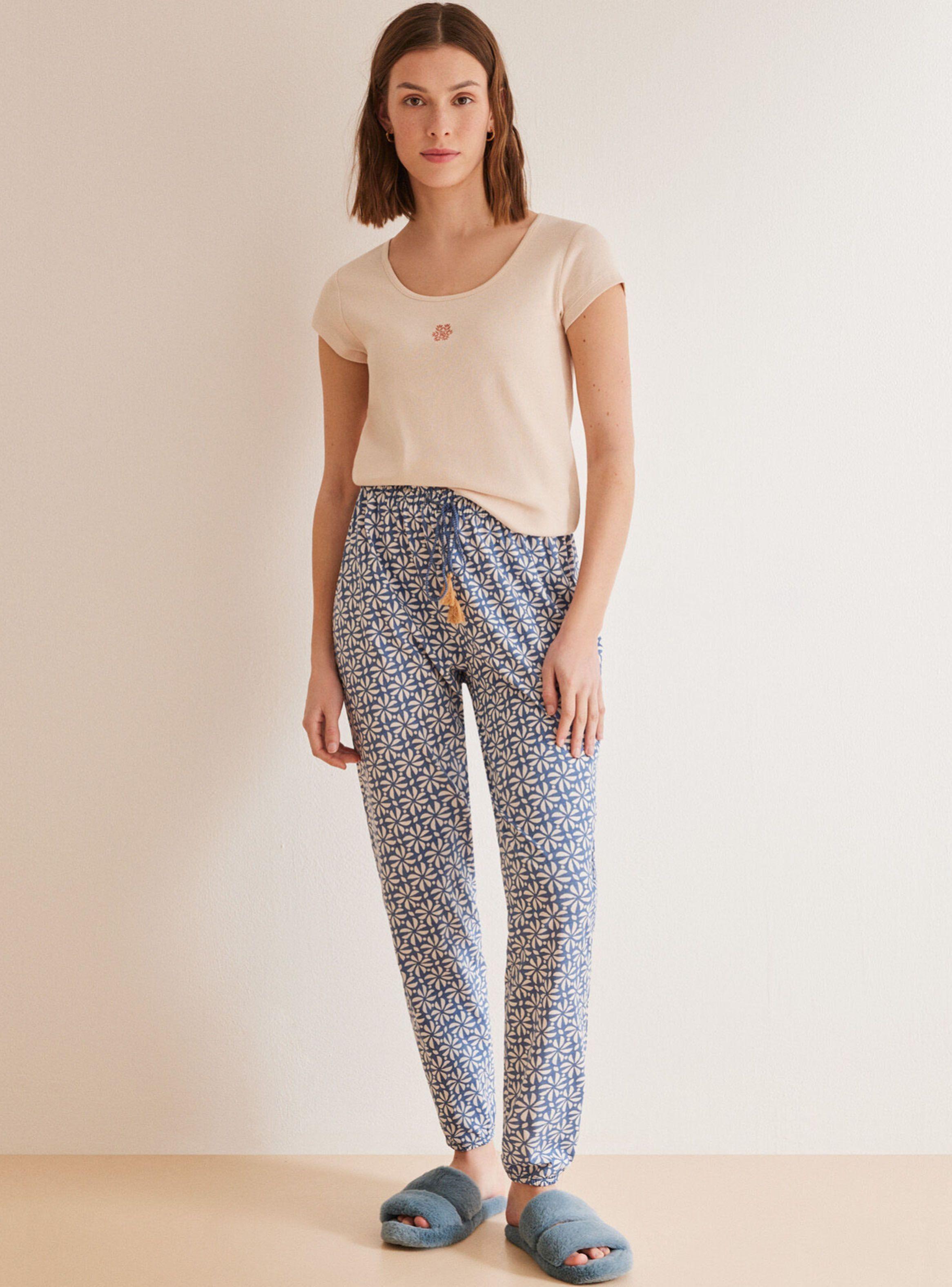 Pantalón Largo Algodón Estampado-3