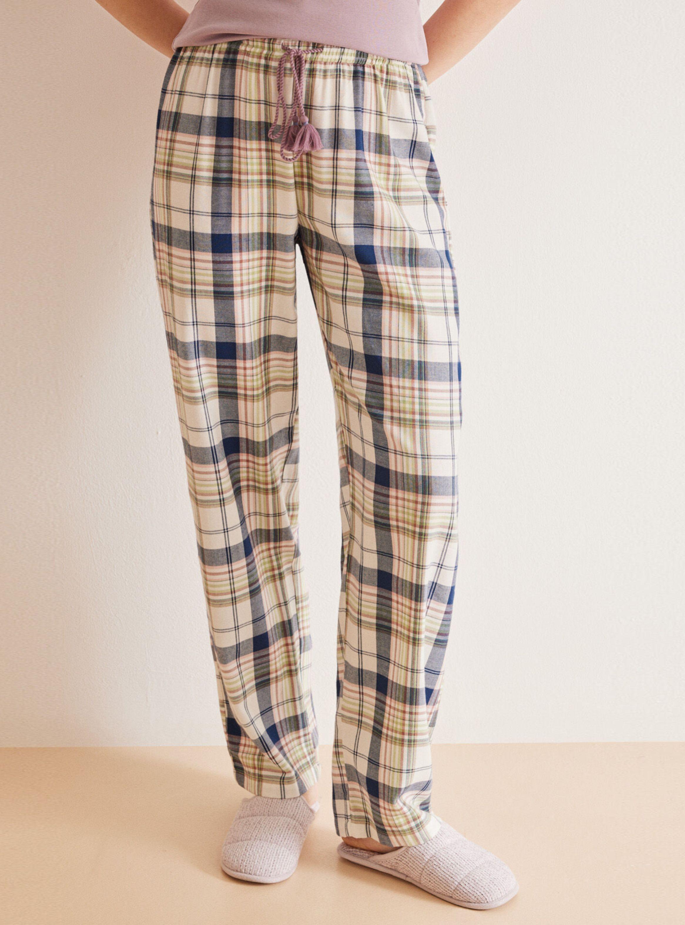 Pantalón Pijama Largo Cuadros Multicolor-2