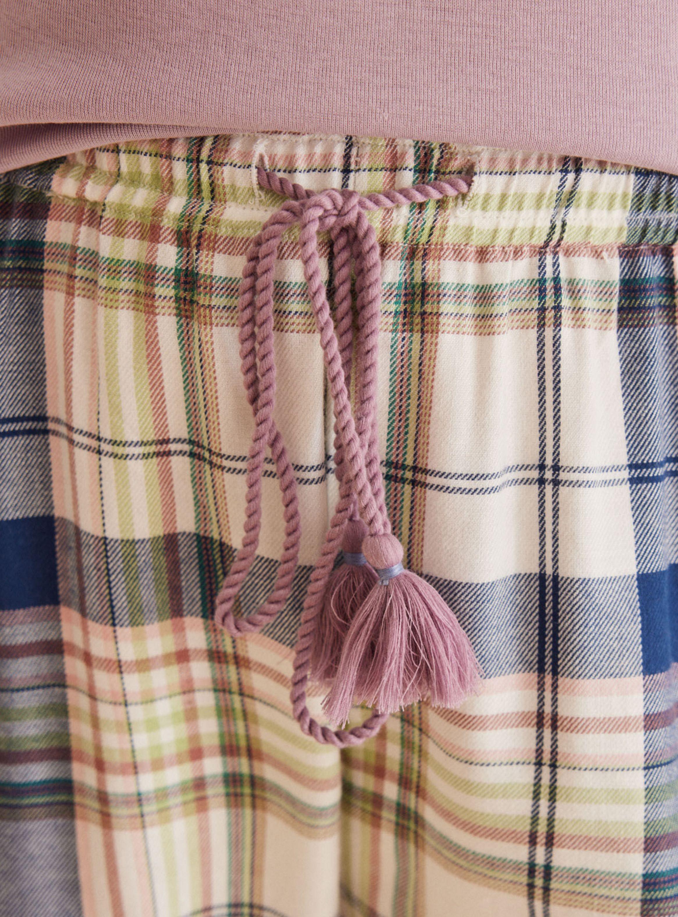 Pantalón Pijama Largo Cuadros Multicolor-3