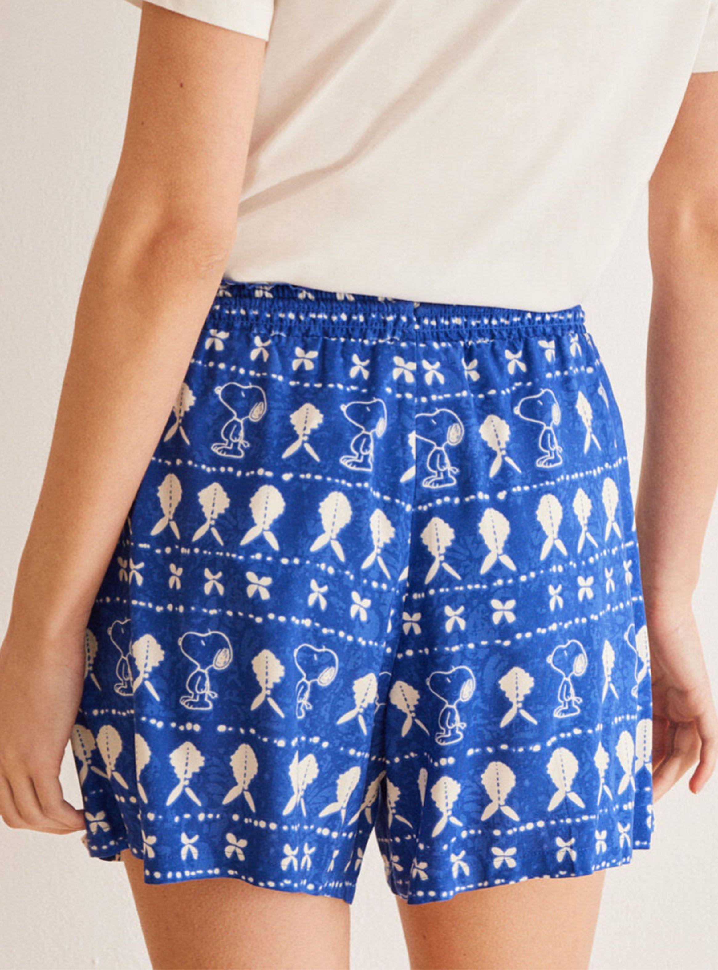 Shorts Allover Snoopy Viscosa-1