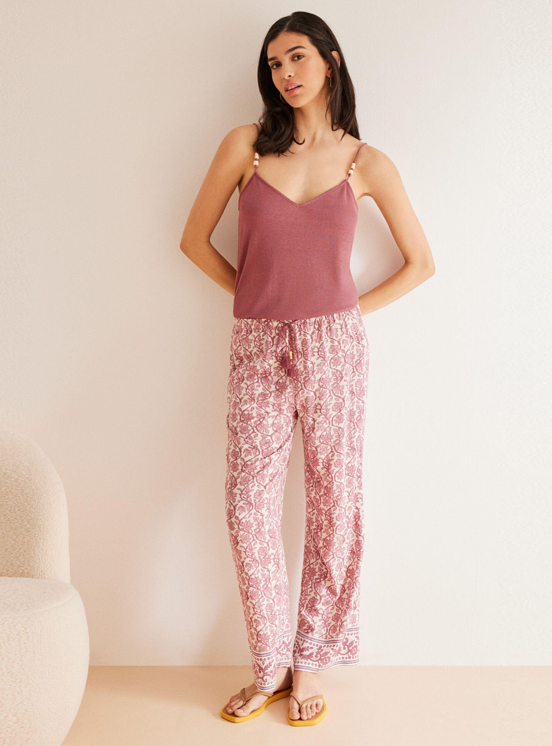 Pantalón Viscosa Estampado Boho-2