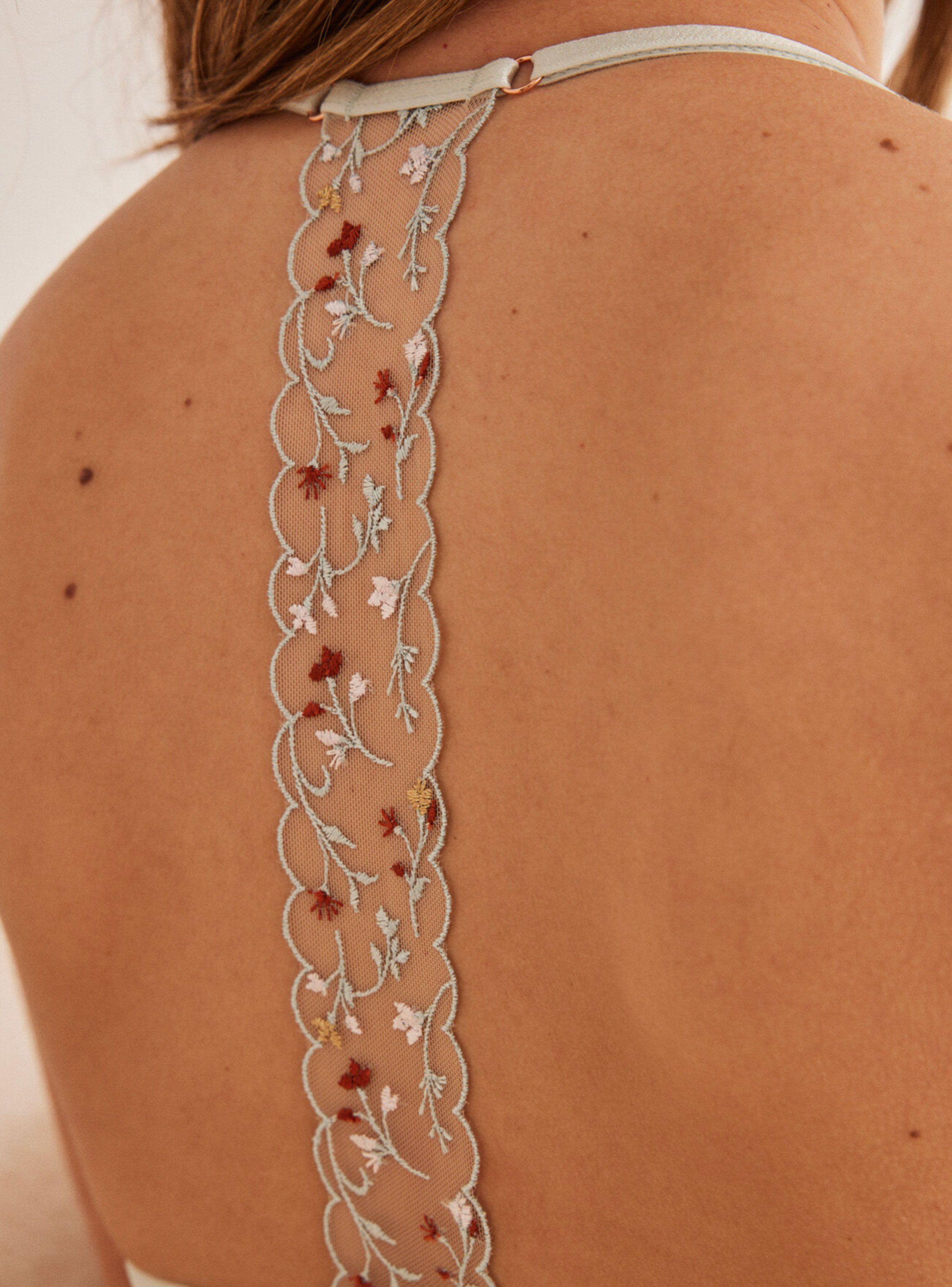 Sostén Triangular Halter Bordados-1