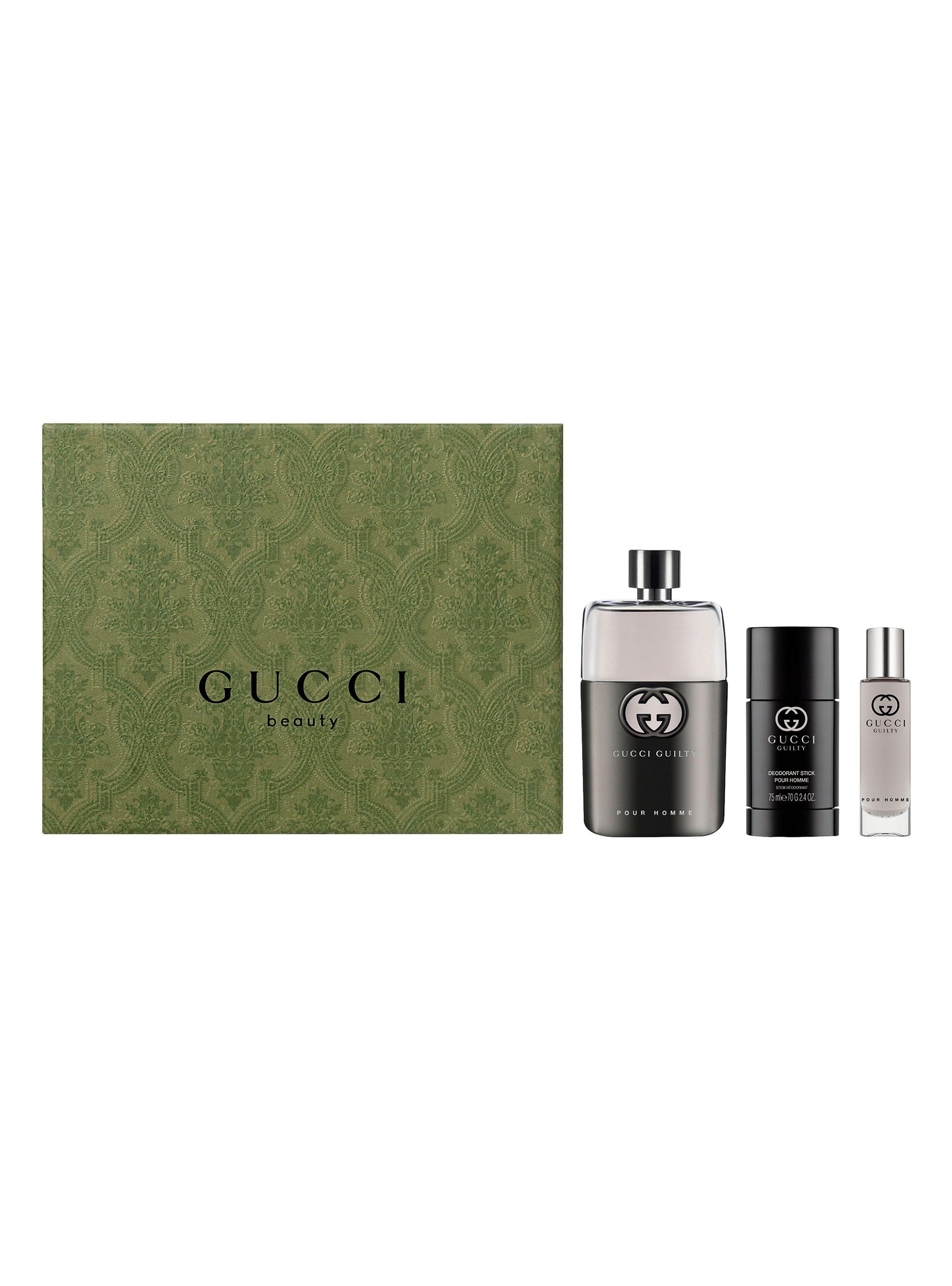 Set Perfume Gucci Guilty EDT Hombre 90 ml + Desodorante 75 ml + EDT 15 ml-1