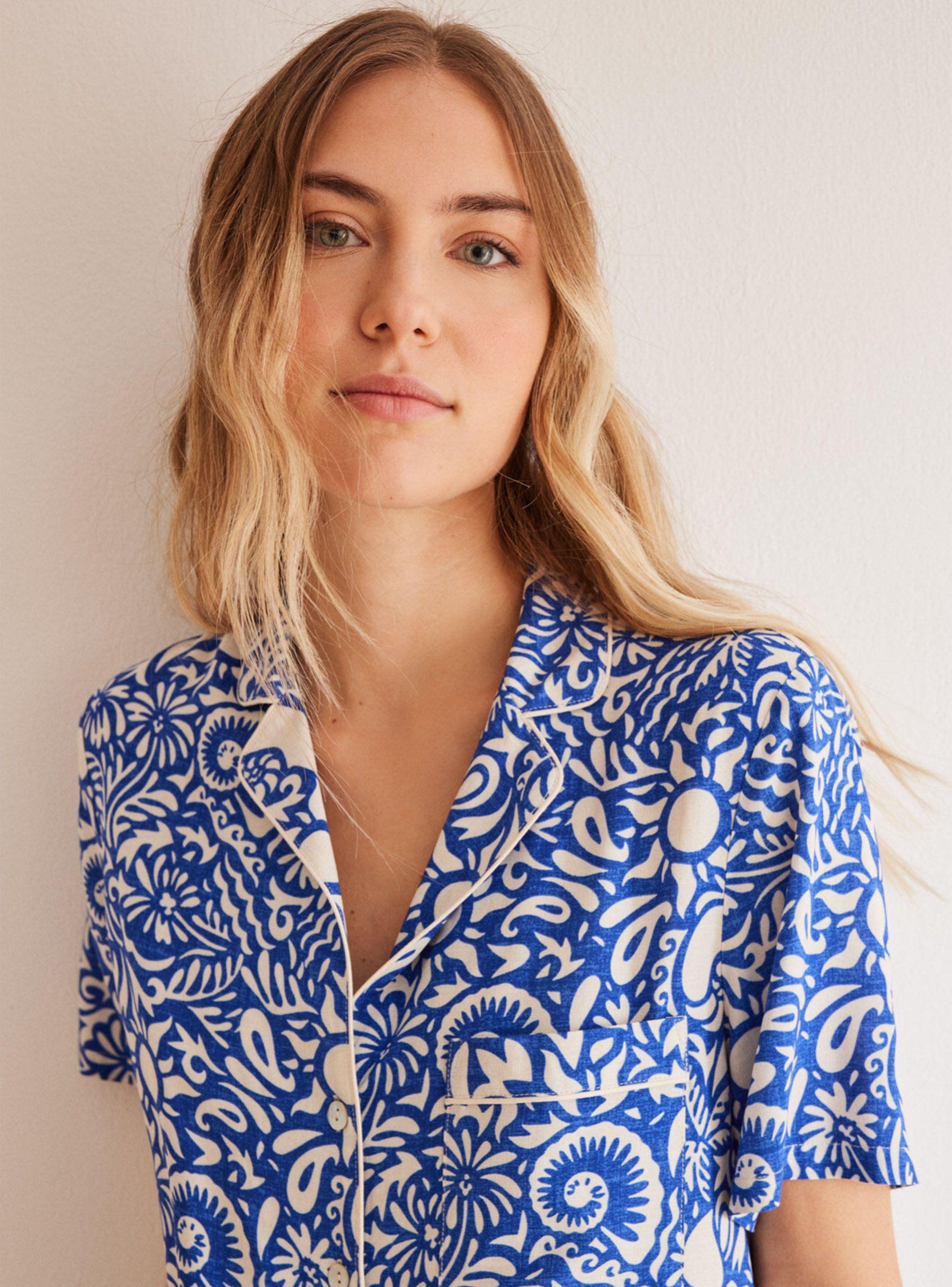 Pijama Camisero Capri Conchas-2