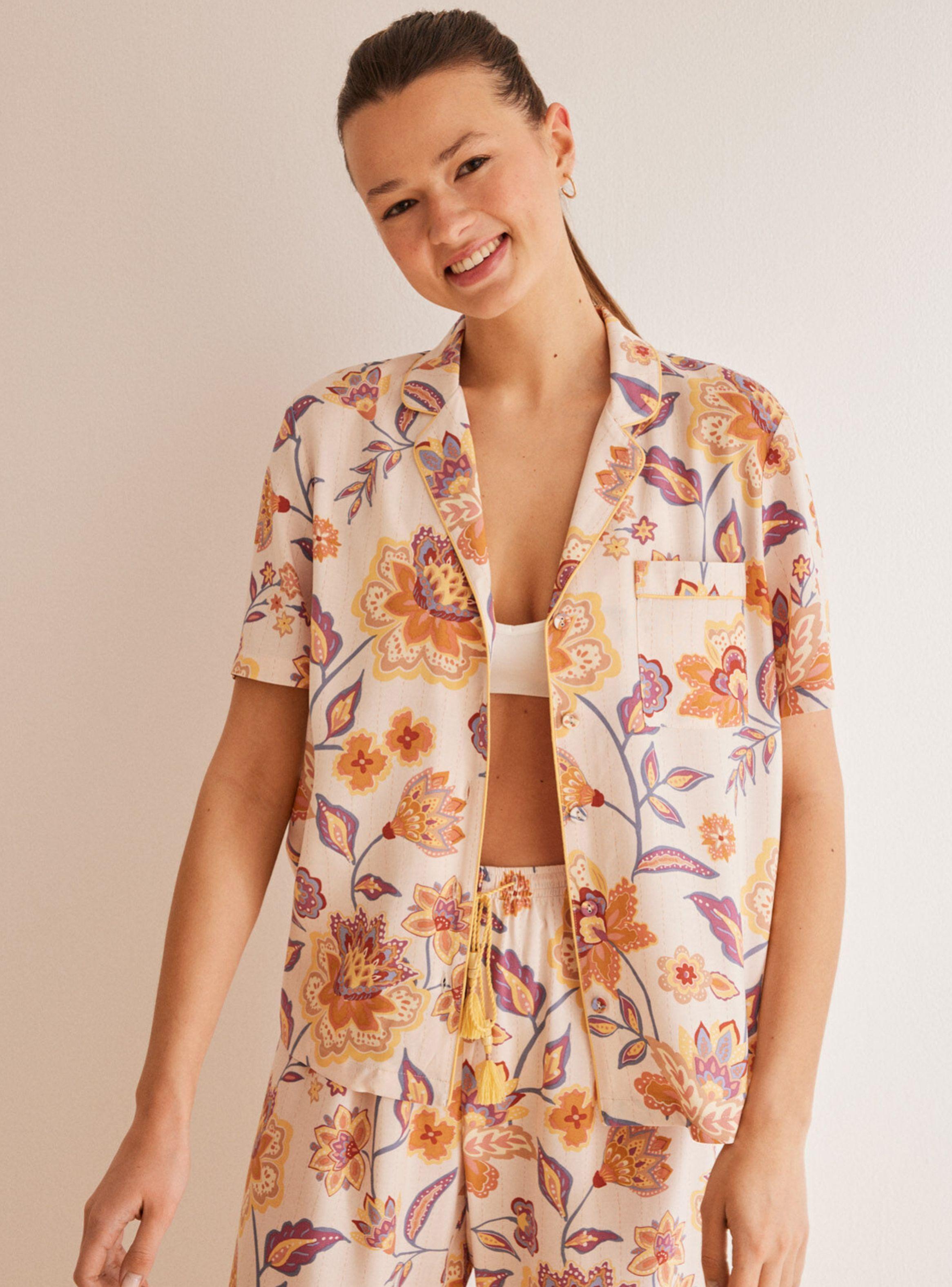 Pijama Camisero Allover Paisley-1