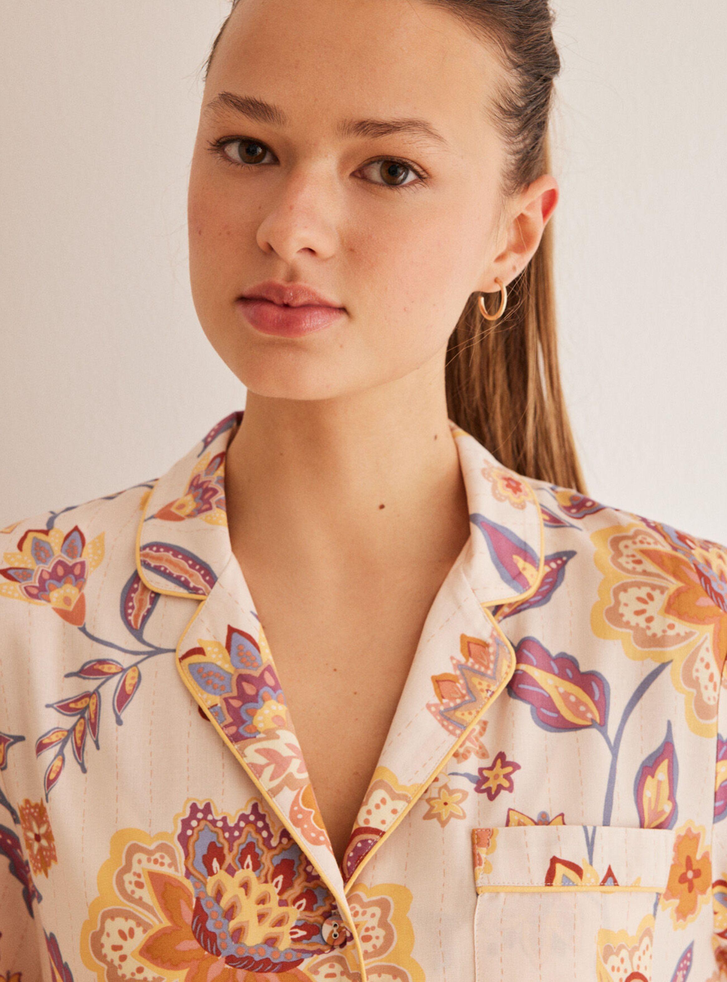 Pijama Camisero Allover Paisley-3