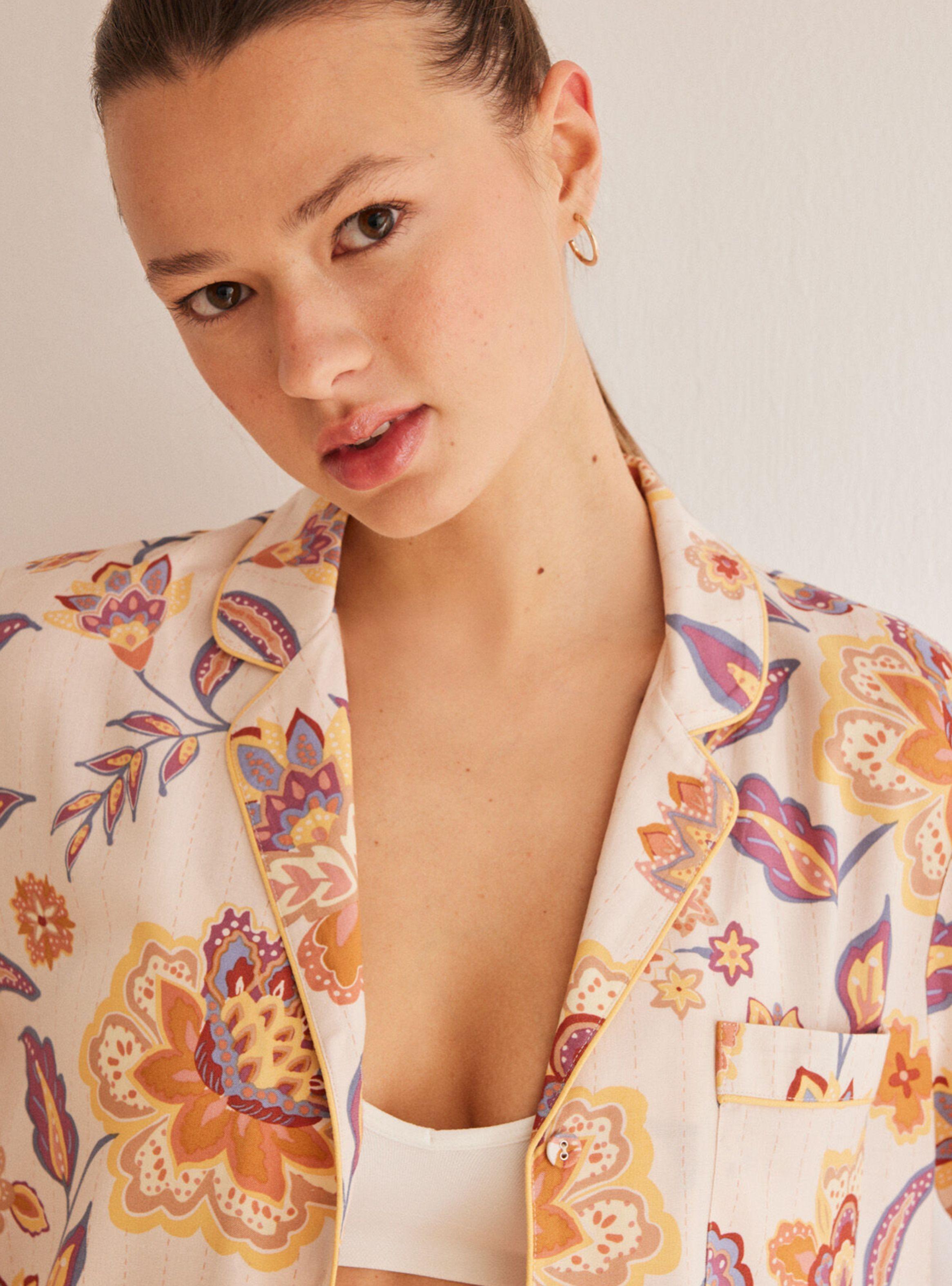 Pijama Camisero Allover Paisley-2