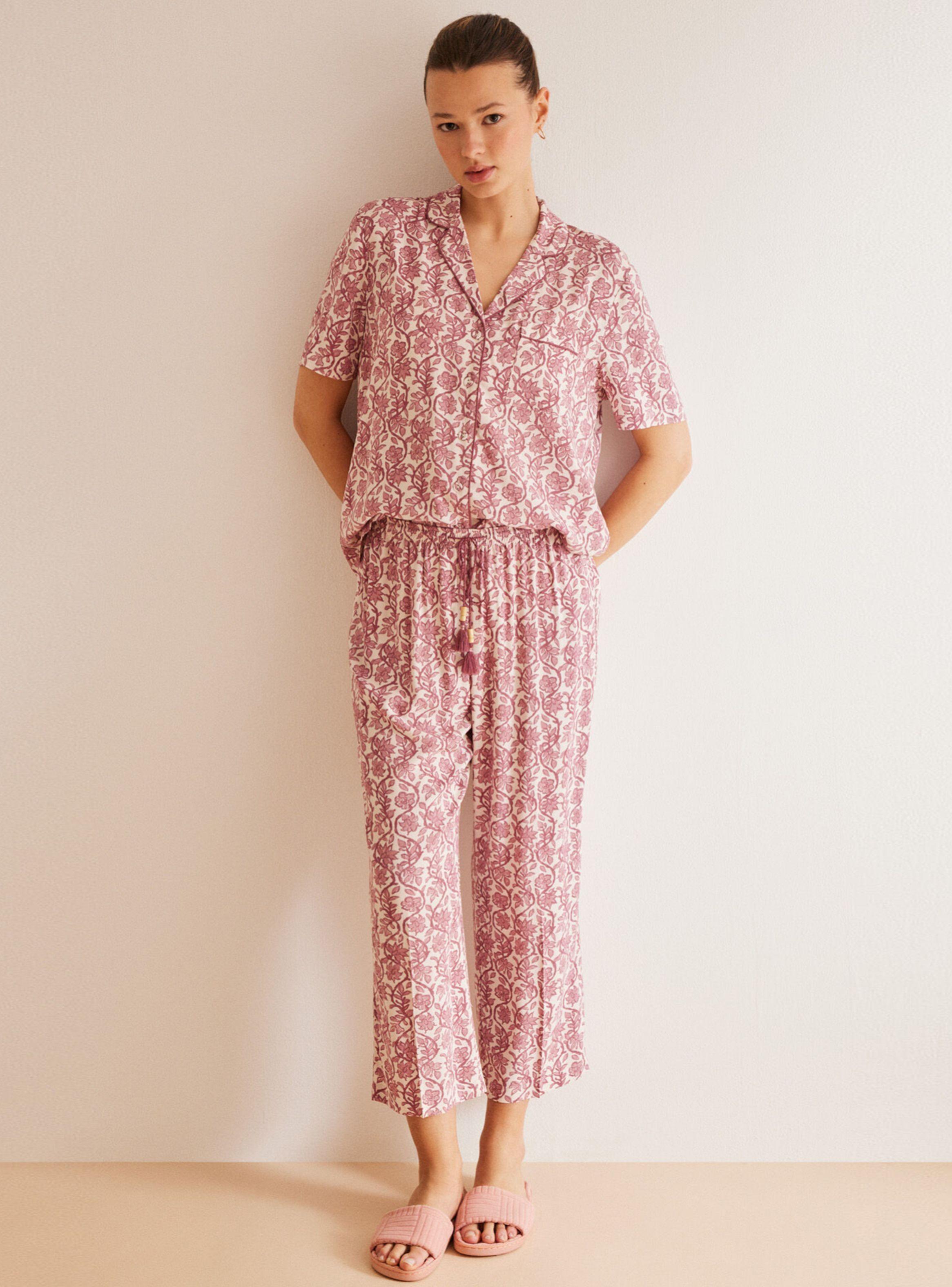 Pijama Camisero Allover Boho-0