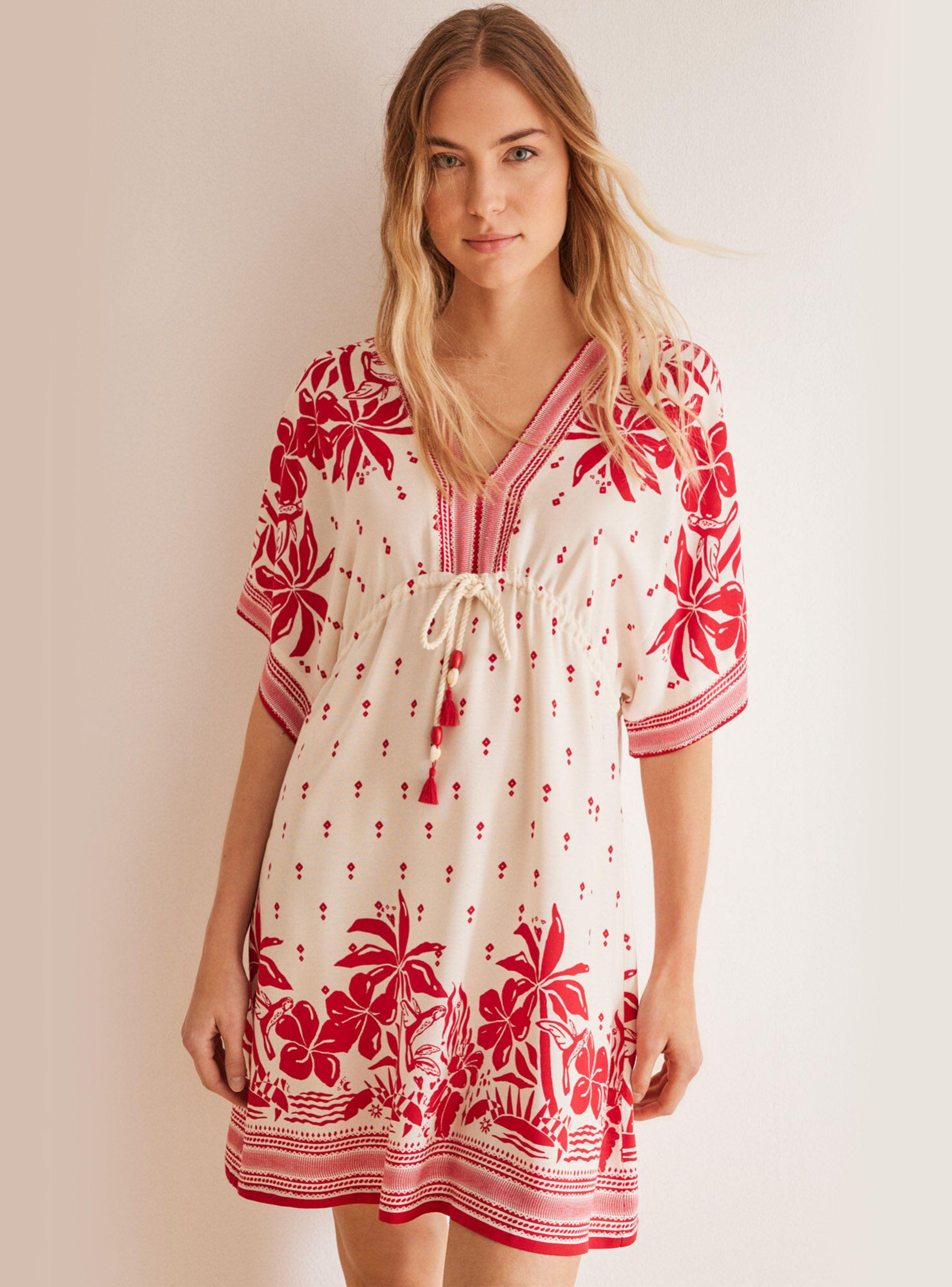 Camisa de Dormir Playa Estampado Floral-0