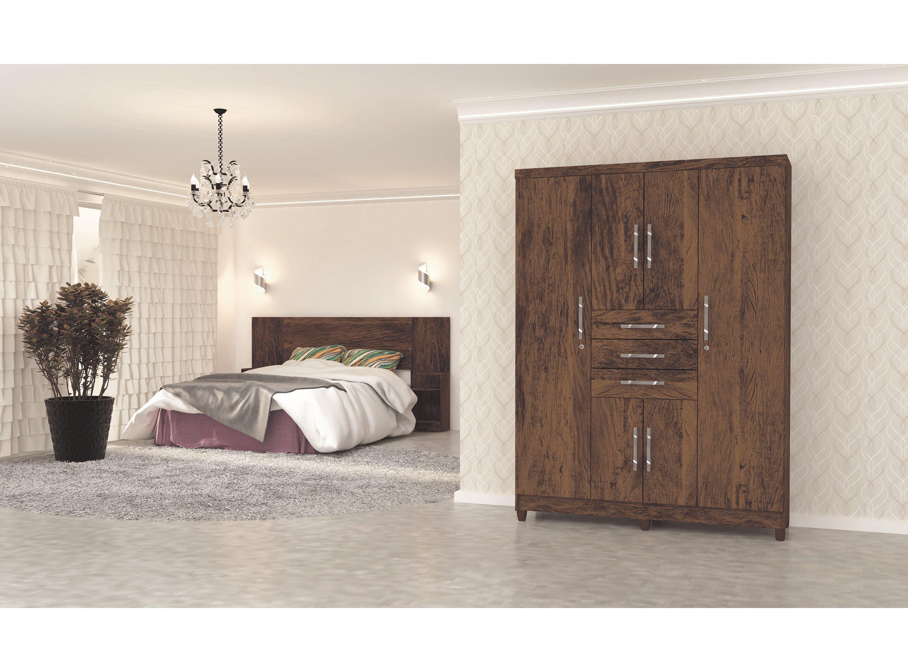 Clóset Imbua Rústico 6 Puertas + 3 Cajones-3