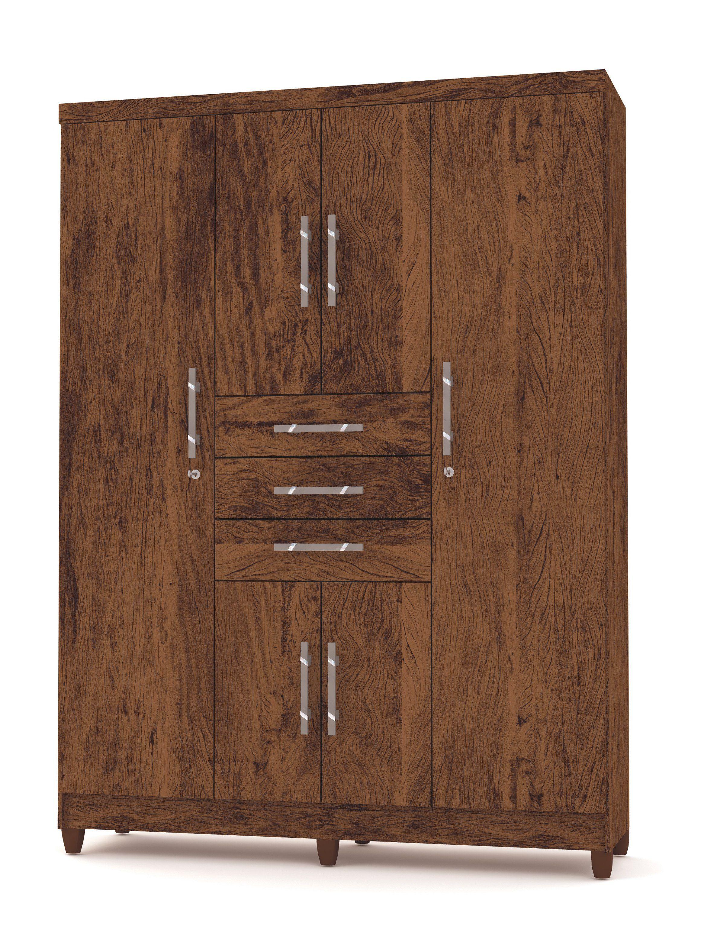 Clóset Imbua Rústico 6 Puertas + 3 Cajones-0