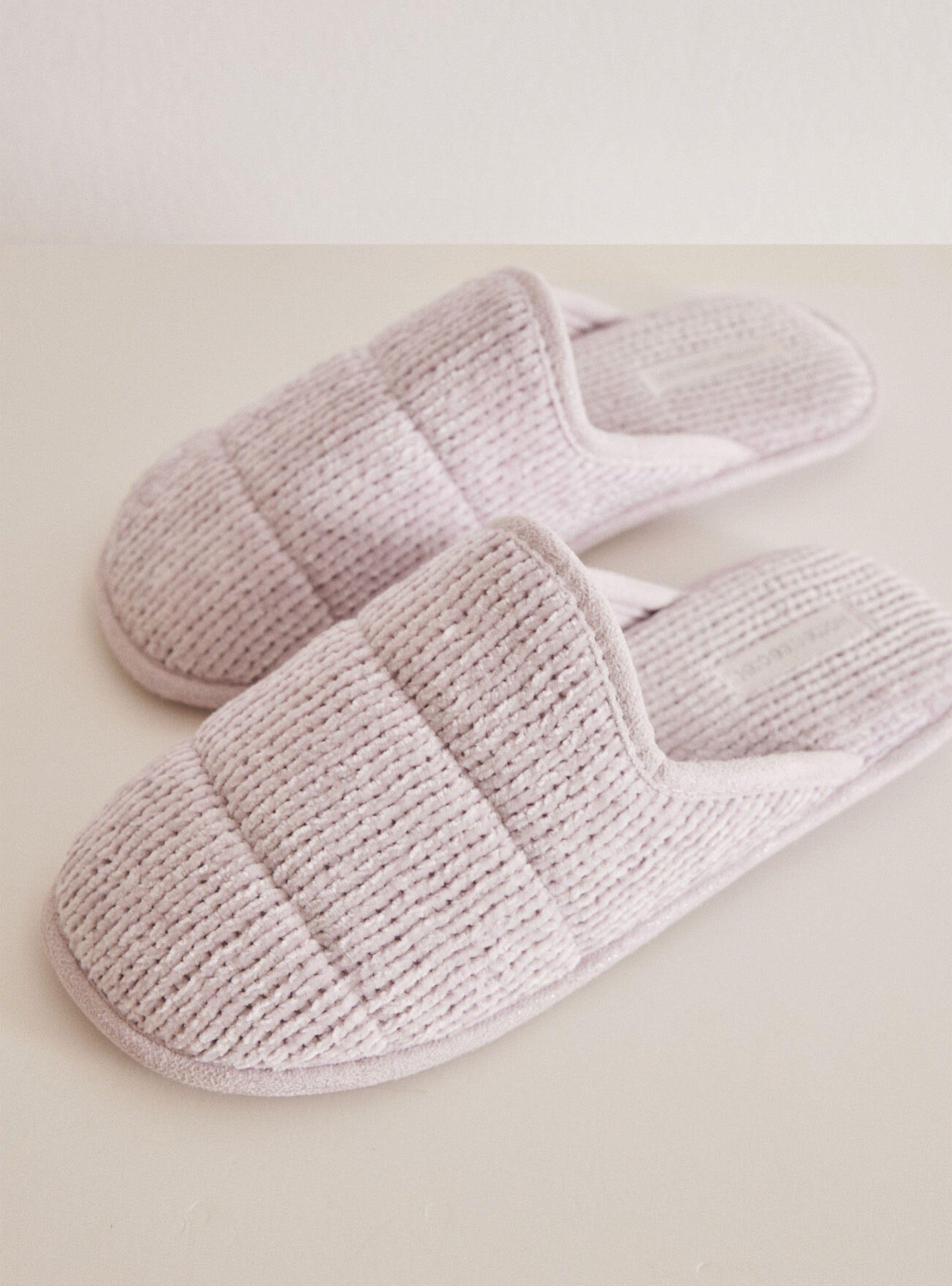 Pantuflas Chenilla Mora-2