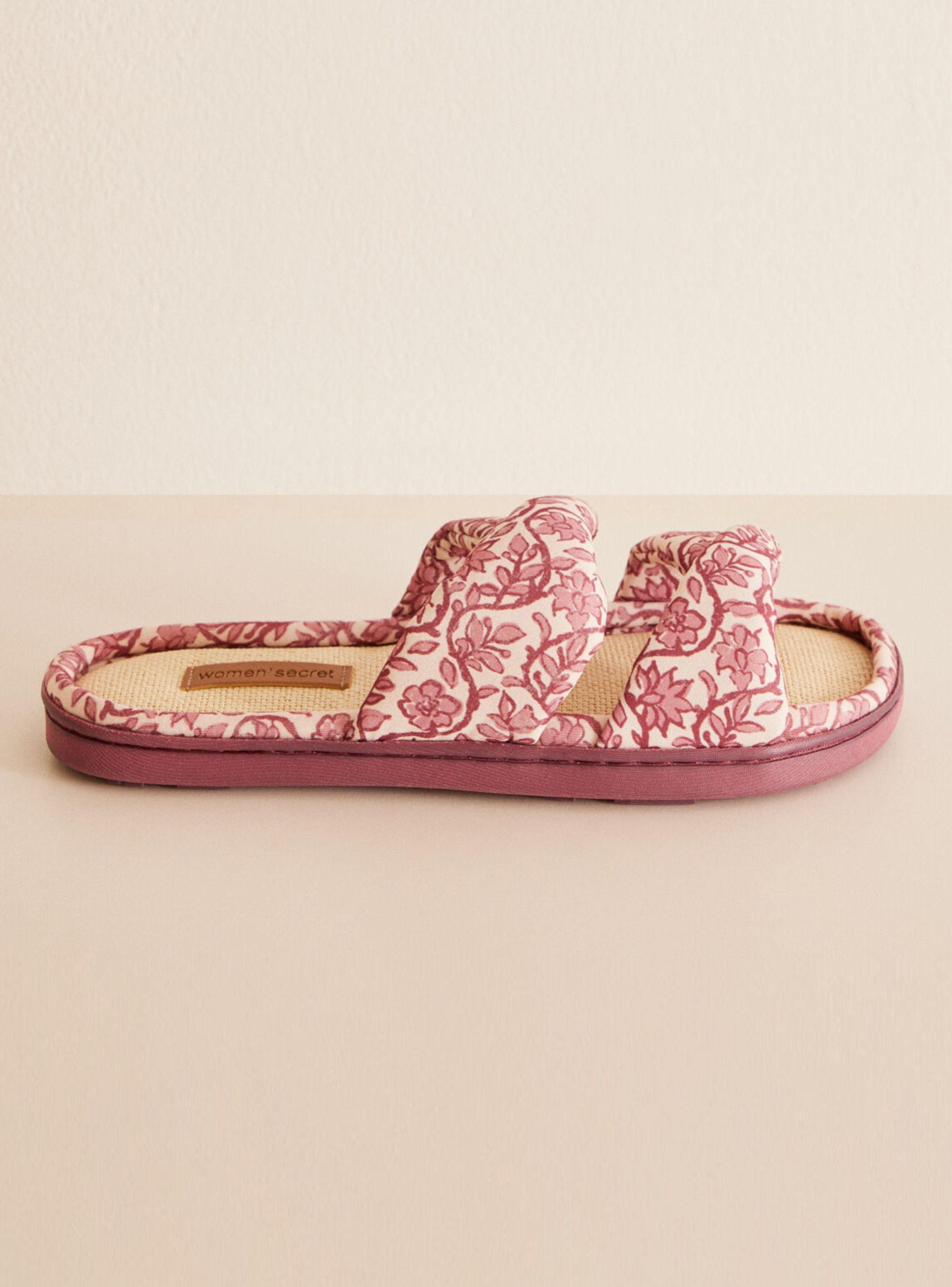 Sandalia Abierta Estampado Flores-0