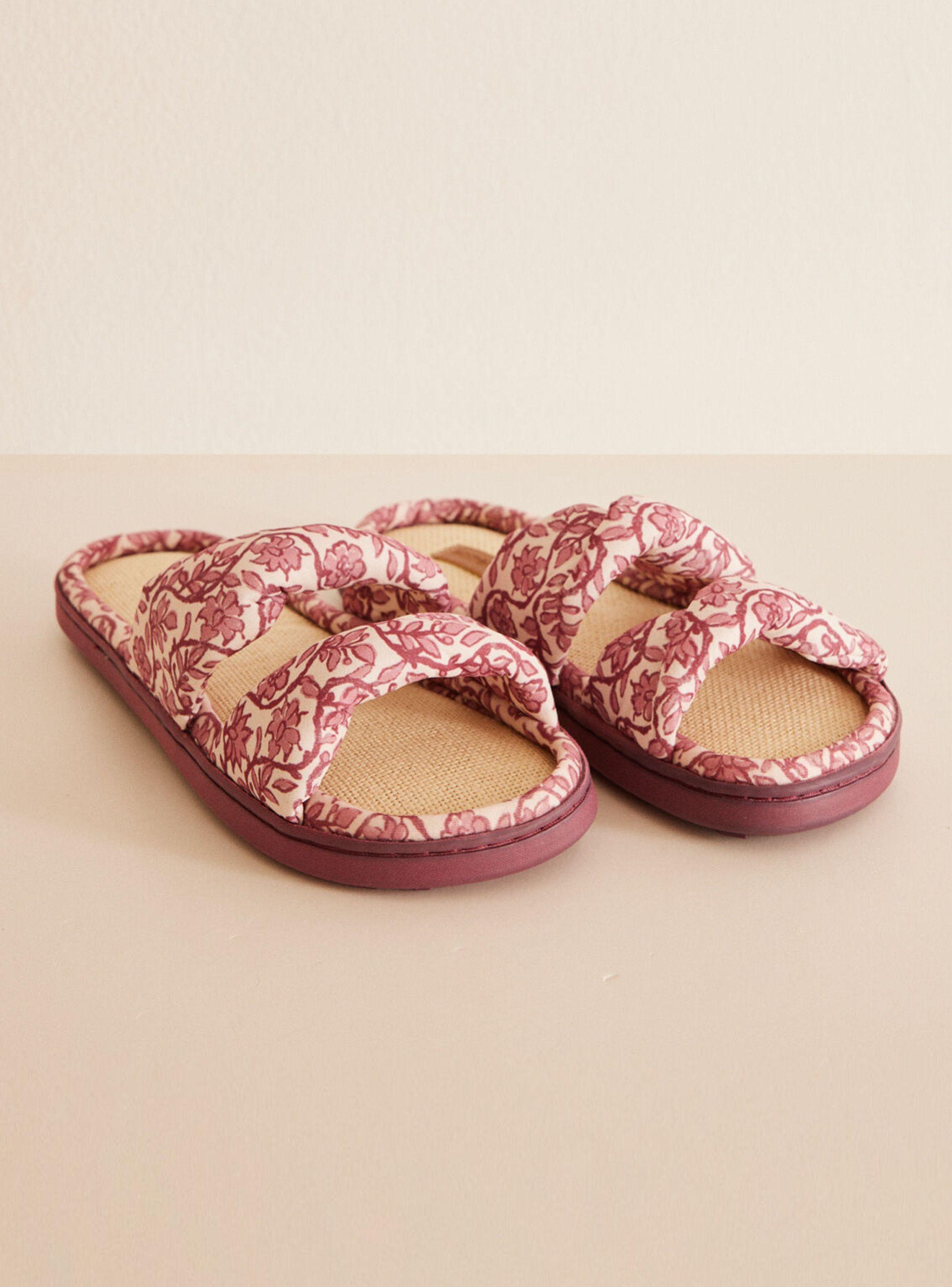 Sandalia Abierta Estampado Flores-1