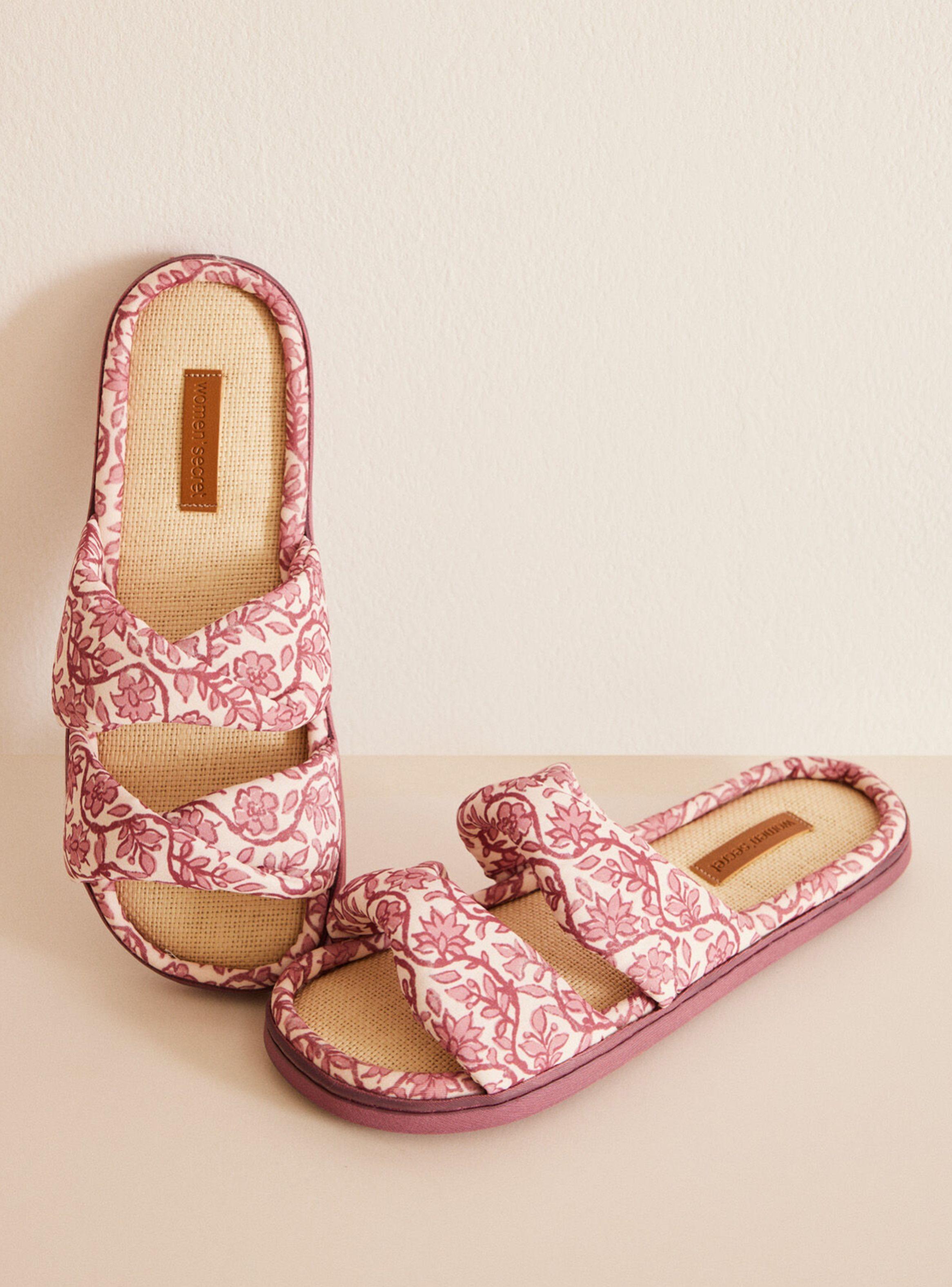 Sandalia Abierta Estampado Flores-2