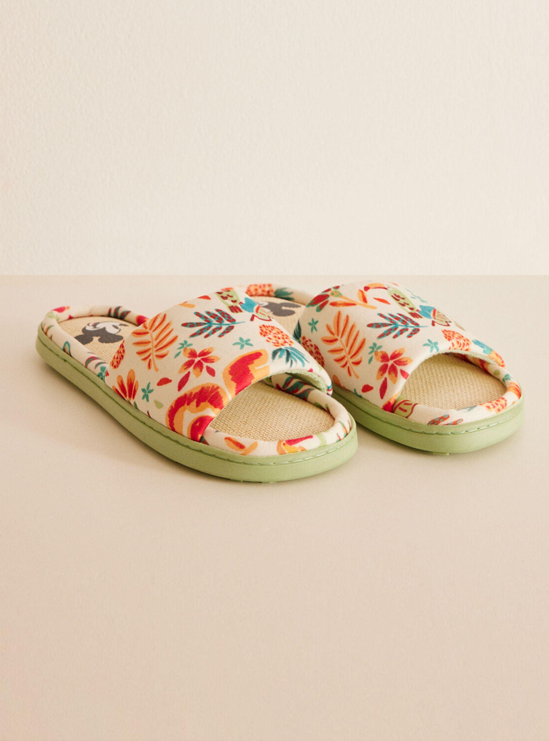 Pantuflas Estampado Tropical-1