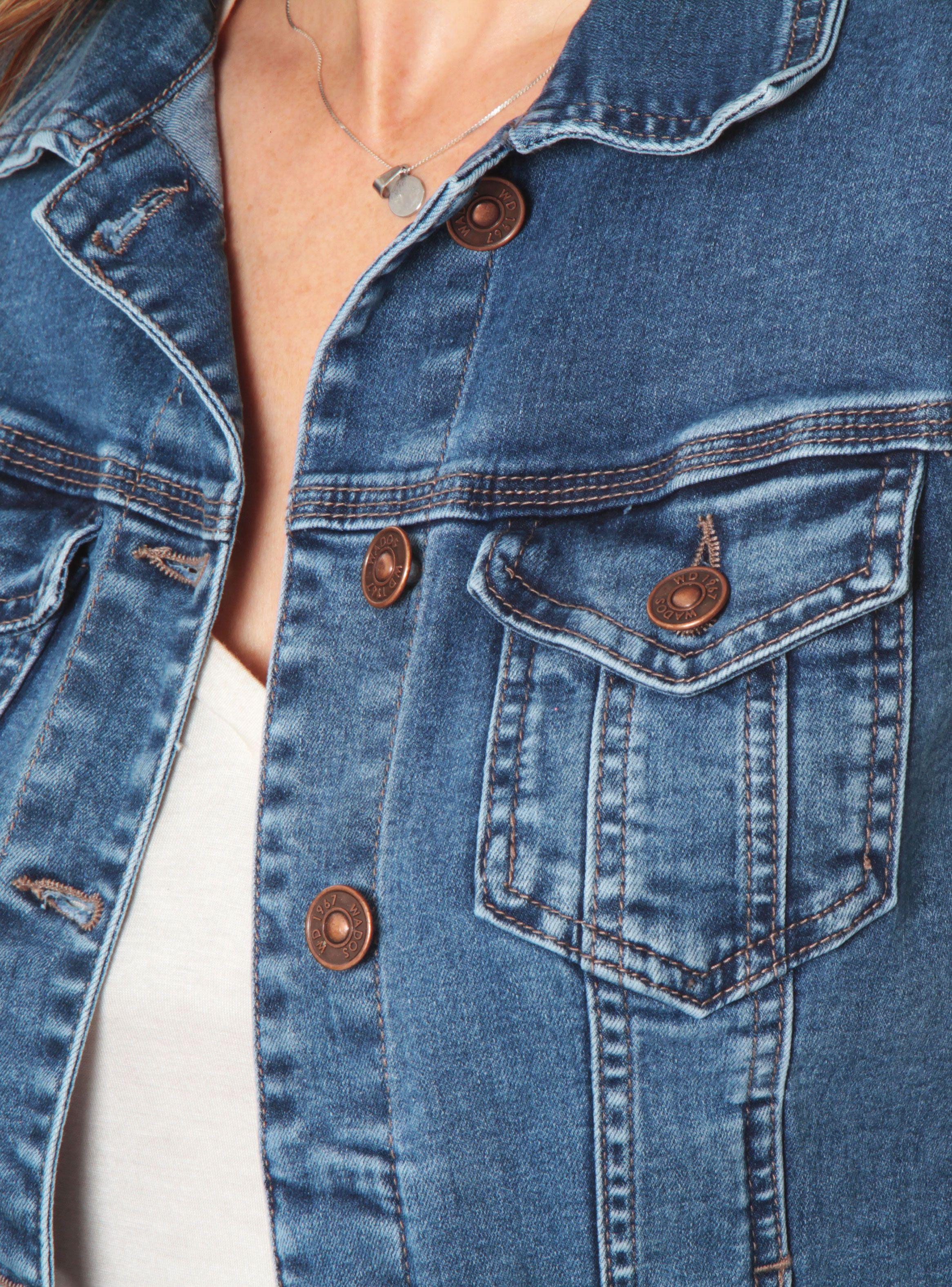 Chaqueta Denim Clásica Manga Larga-2