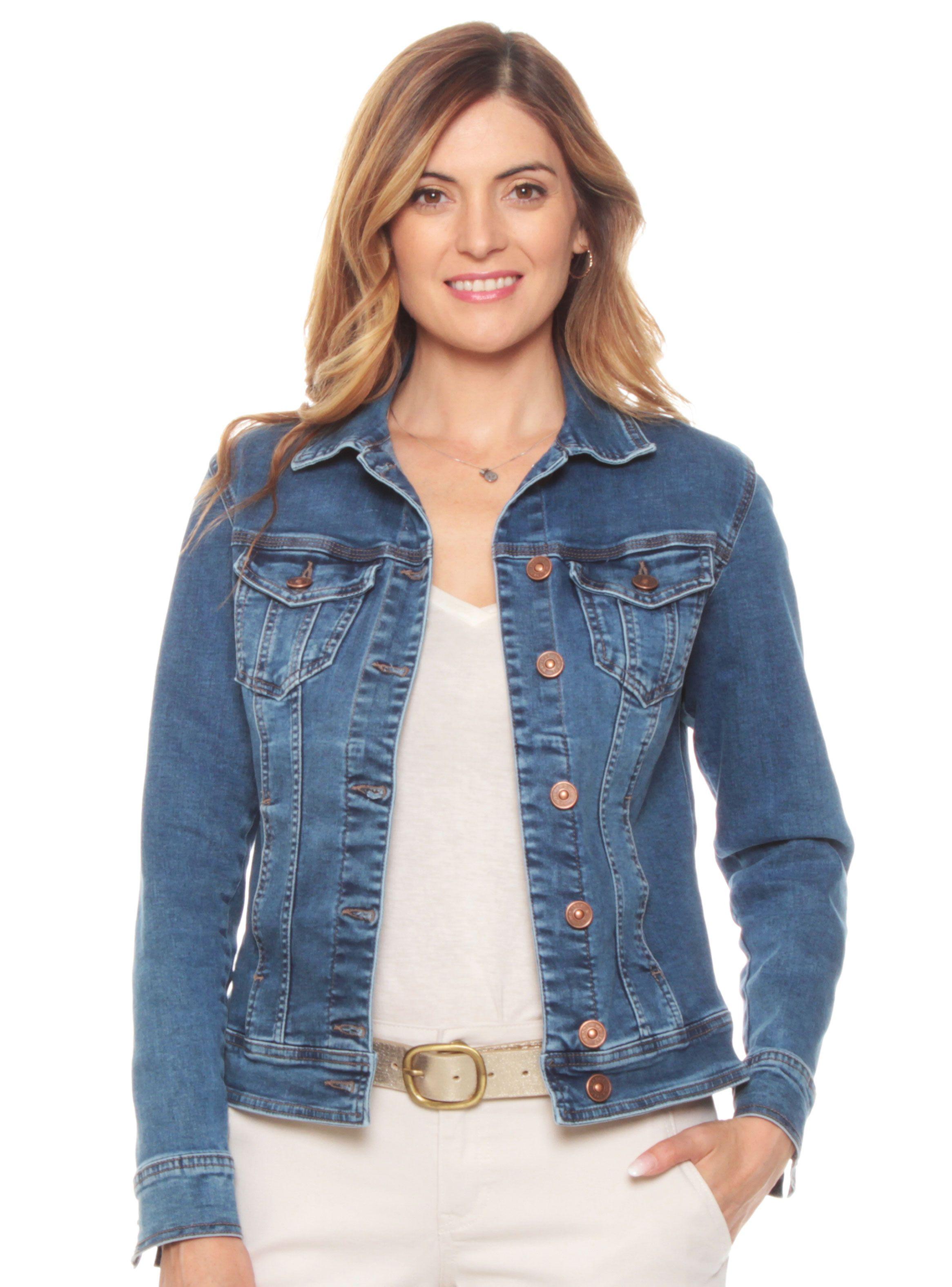 Chaqueta Denim Clásica Manga Larga-0