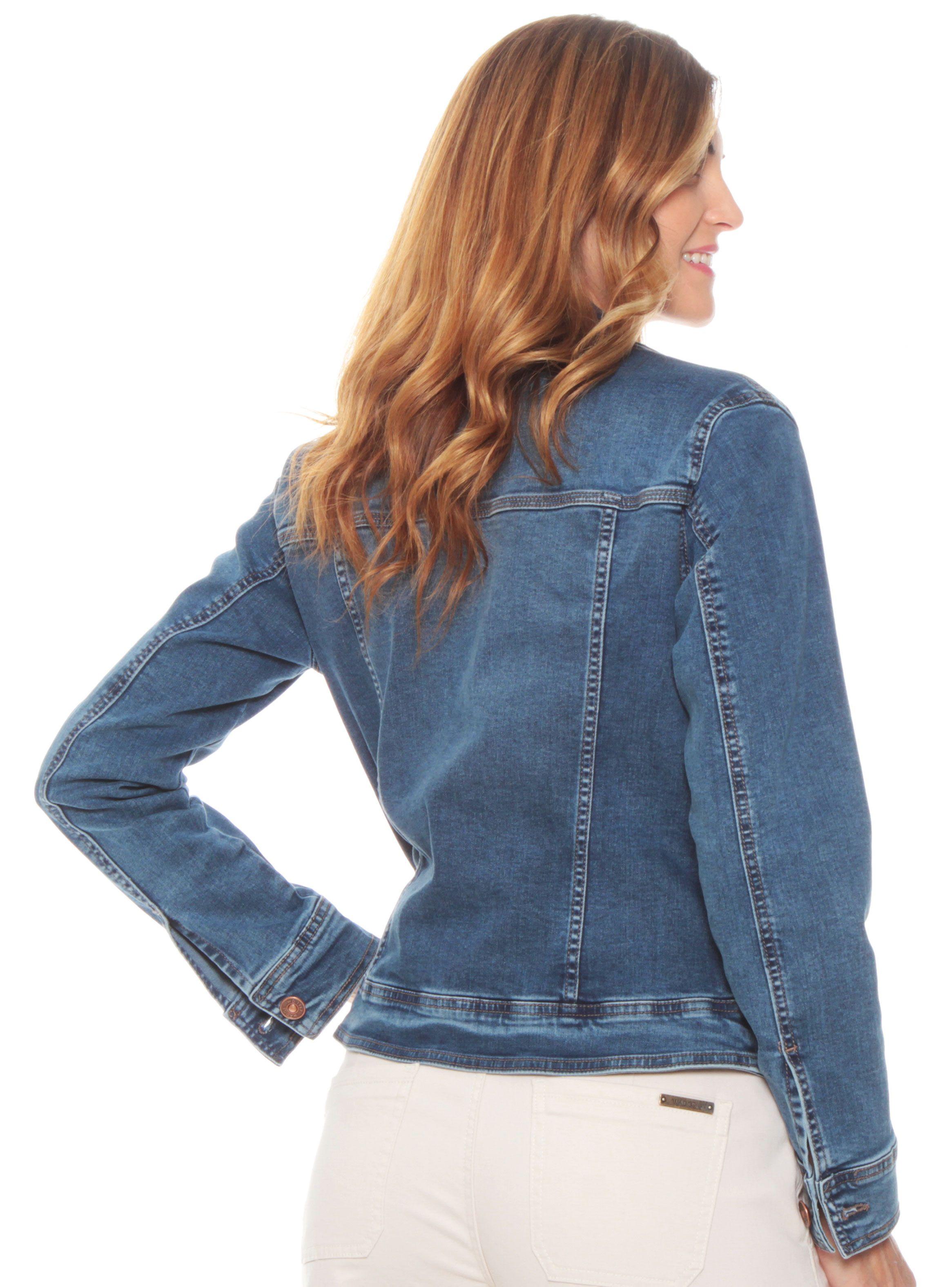 Chaqueta Denim Clásica Manga Larga-1