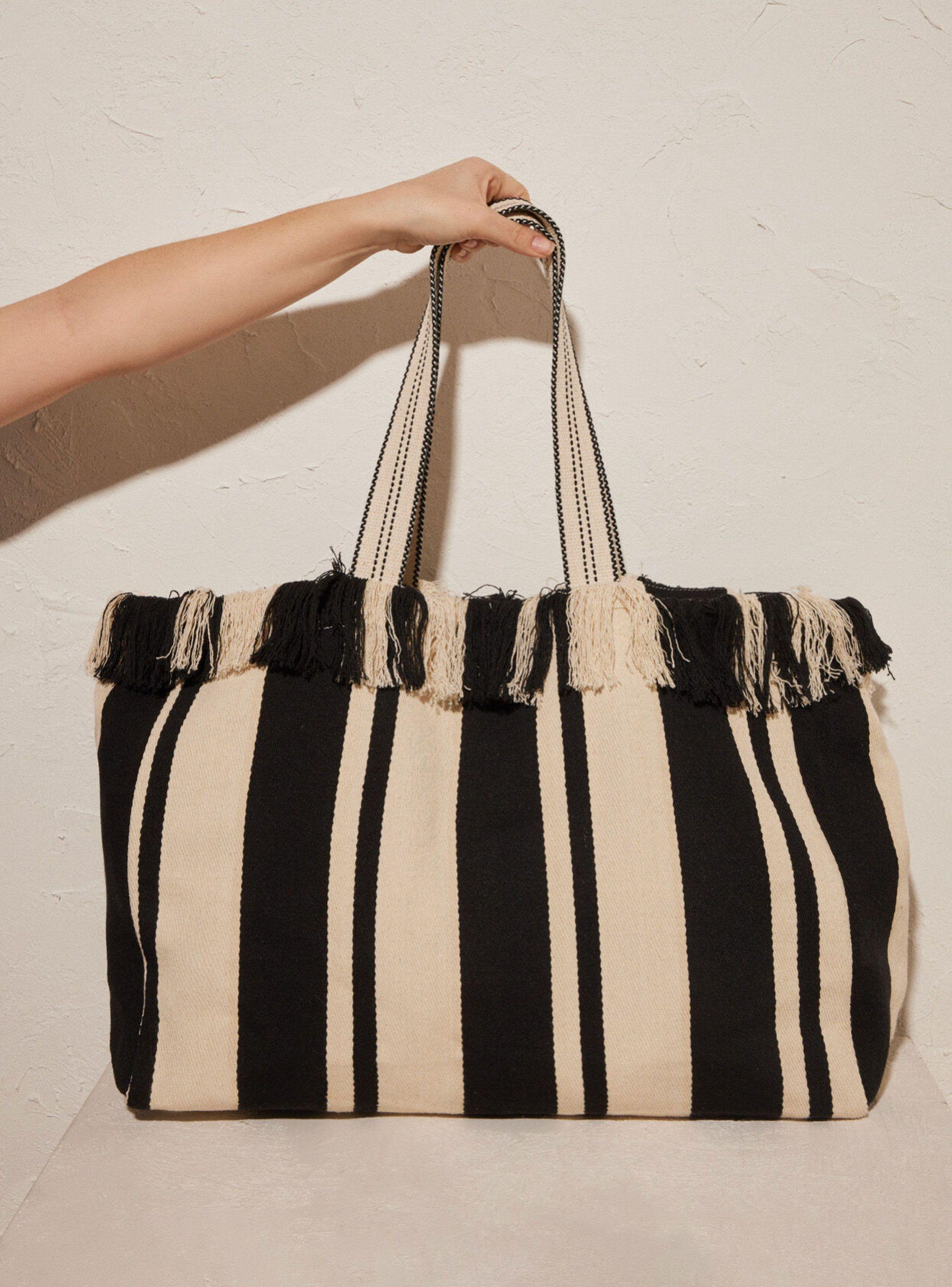 Bolso Algodón Rayas-0