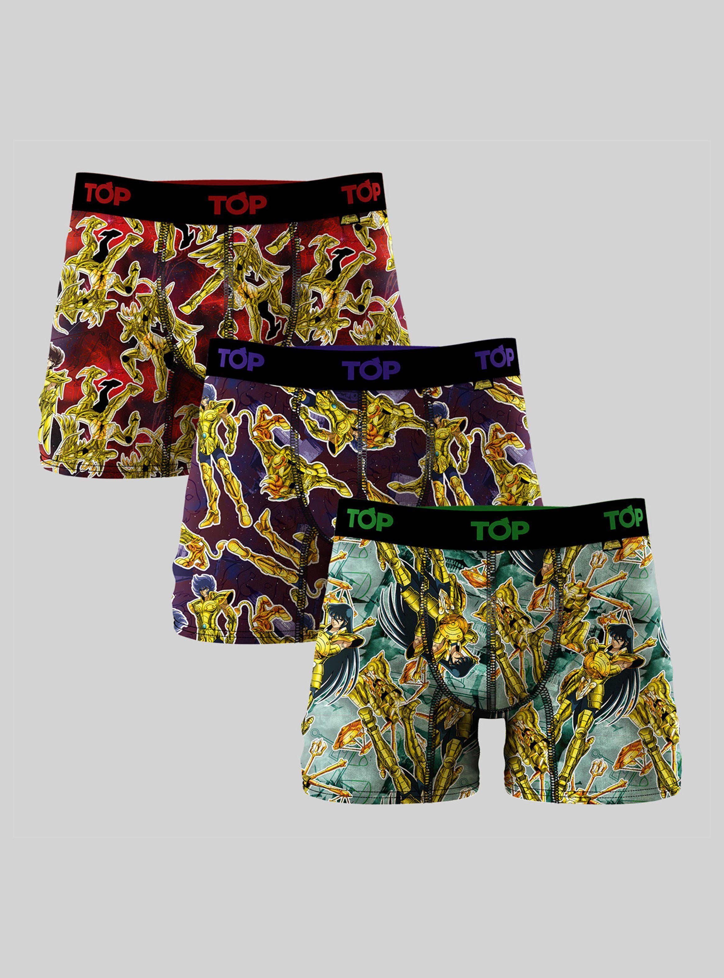 Pack Bóxer Diseño Caballeros del Zodiaco Top