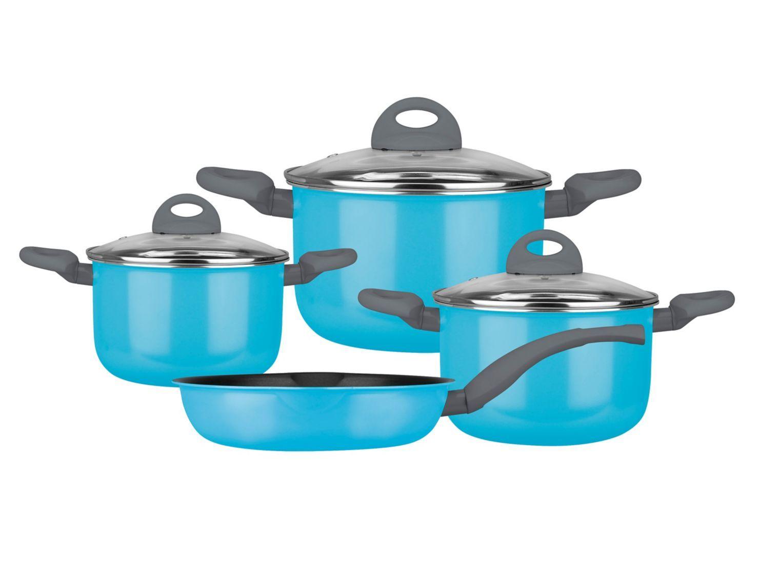 Juego de Ollas Alter Ego 7 Piezas Verde Fantuzzi-0