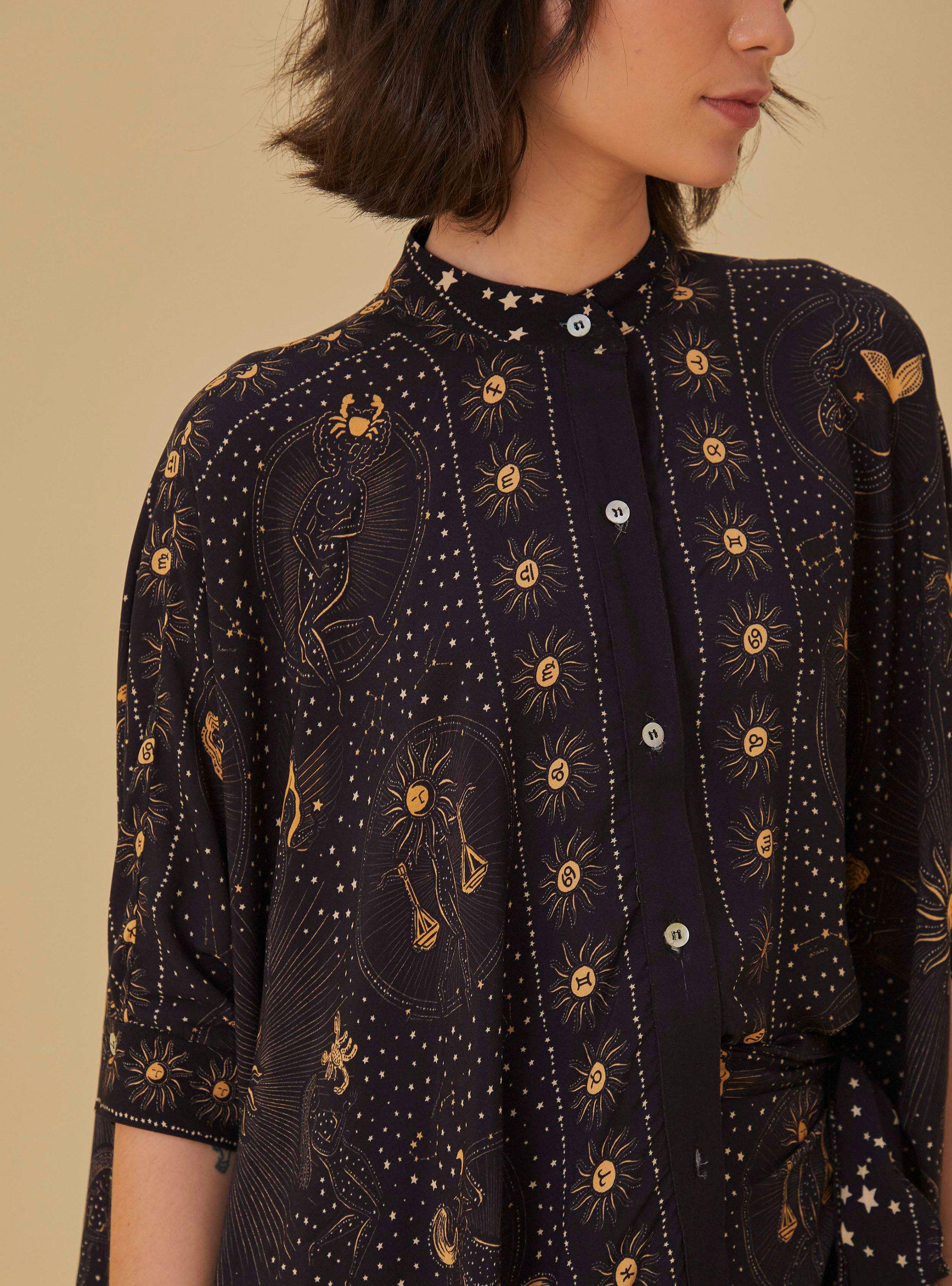 Blusa Manga Tres Cuartos Detalle Sol-2