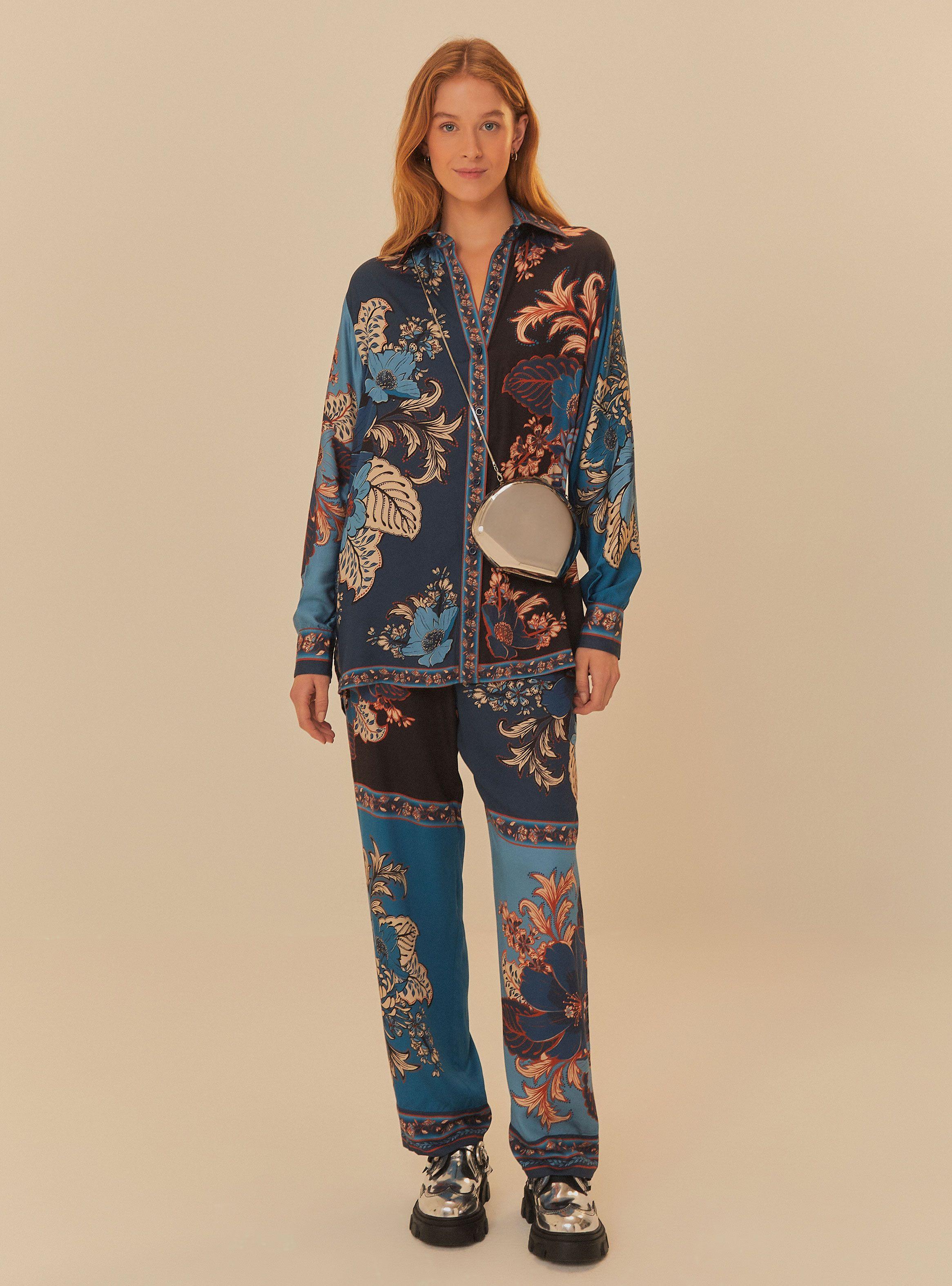 Blusa Manga Larga Detalles de Flores-1