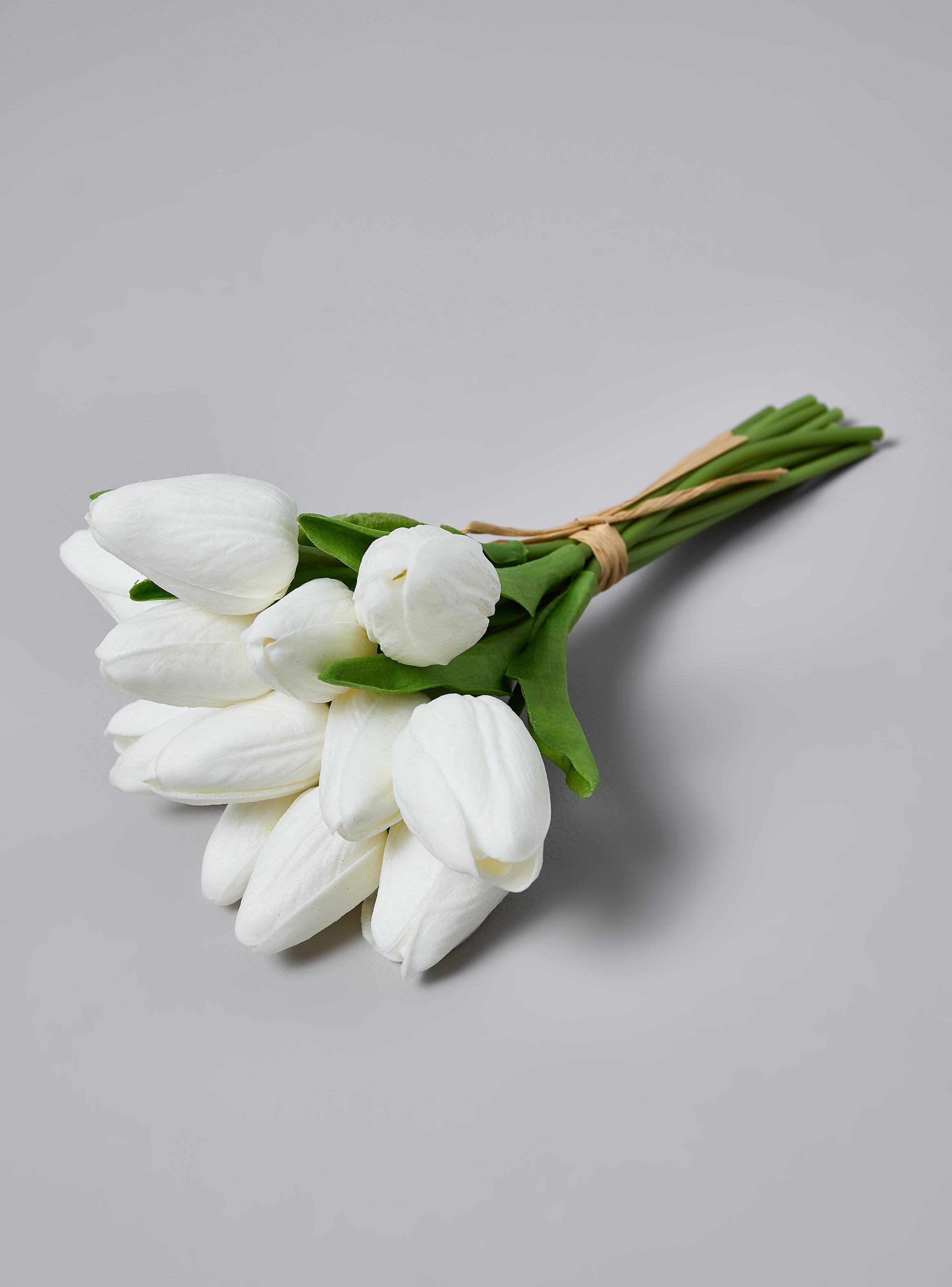 Ramo 12 Tulipanes Blanco-1