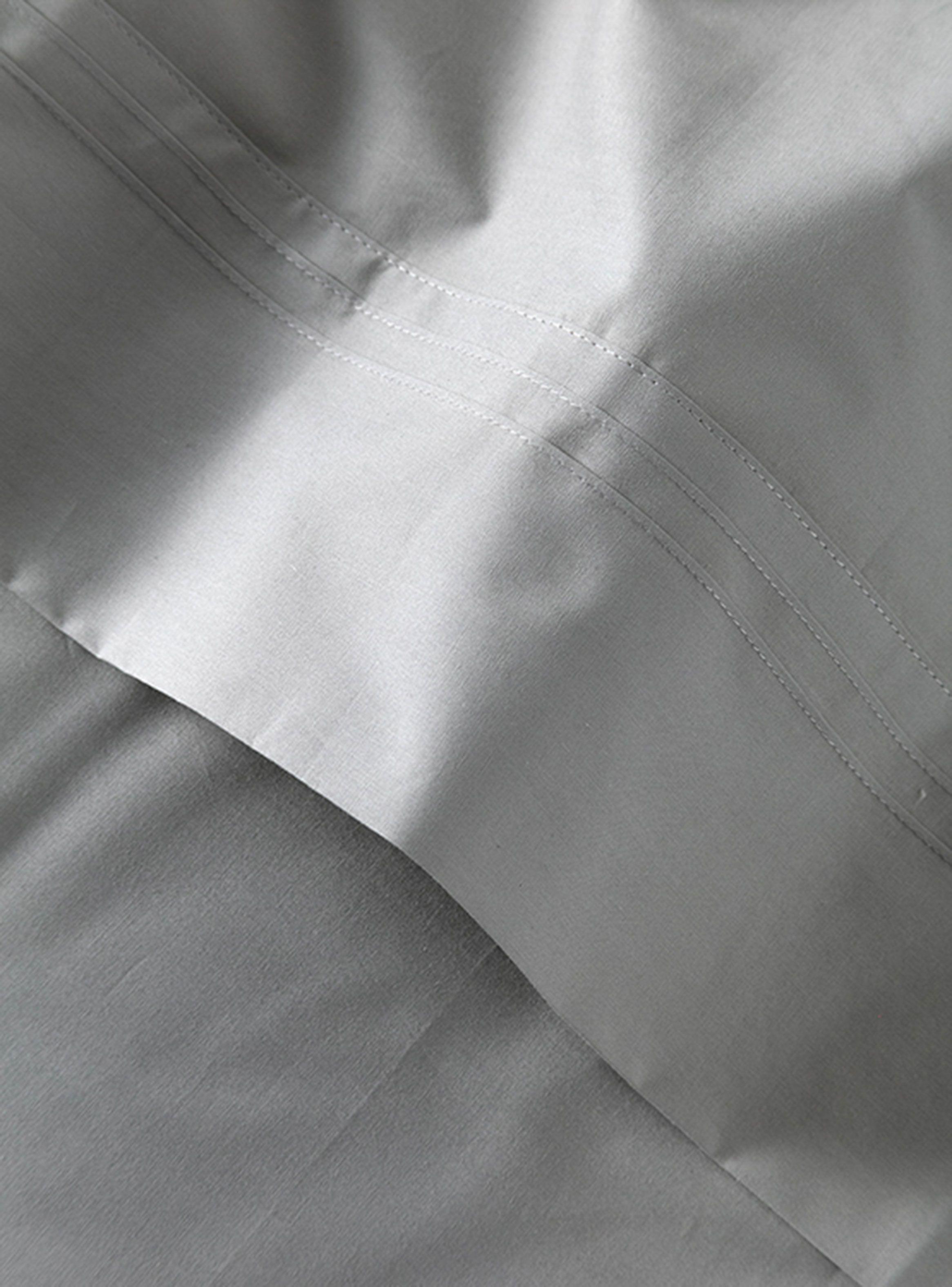 Juego de Sábanas 200 Hilos Gris 2 Plazas-2