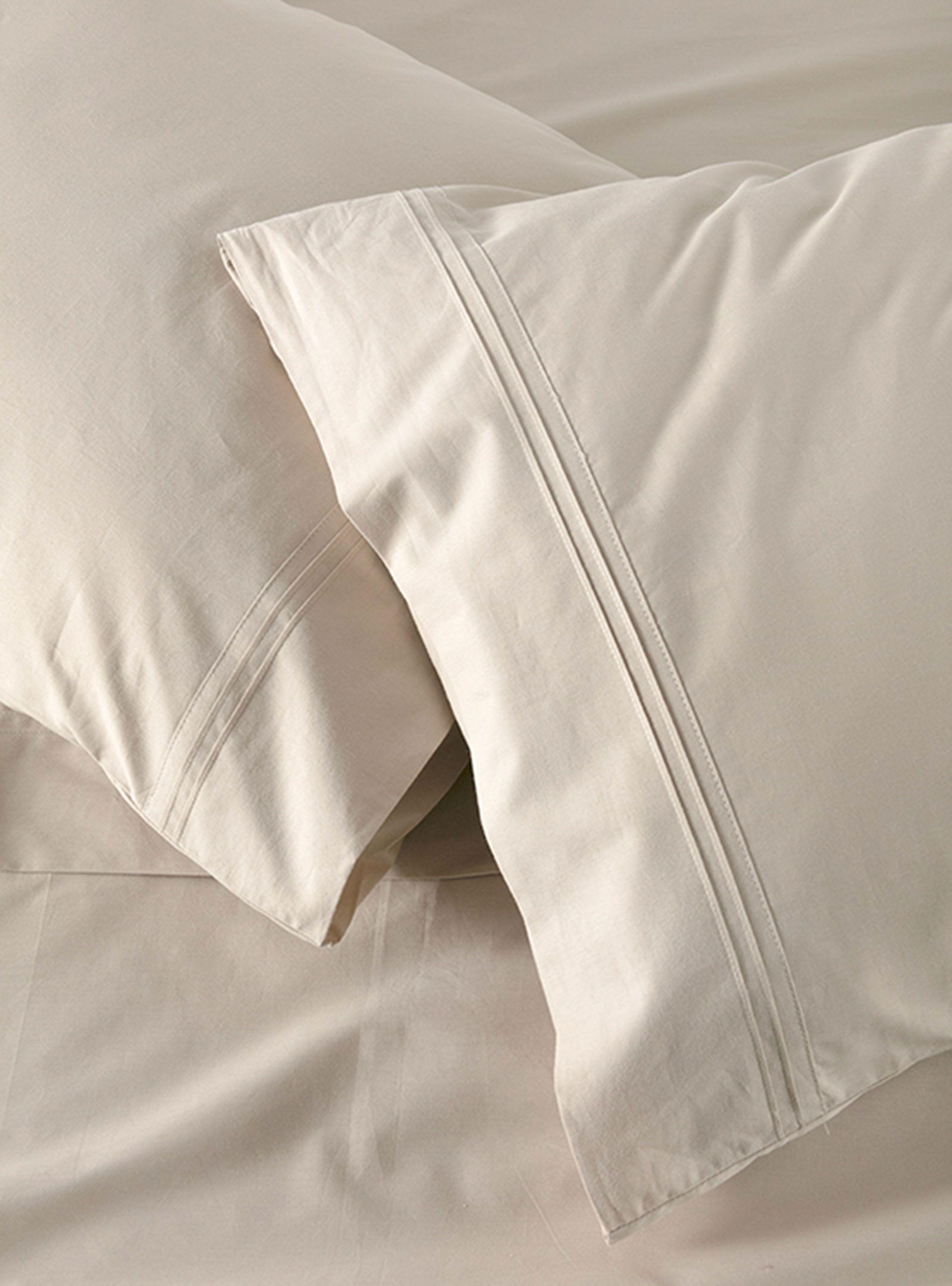 Juego de Sábanas 200 Hilos Crudo 2 Plazas-0