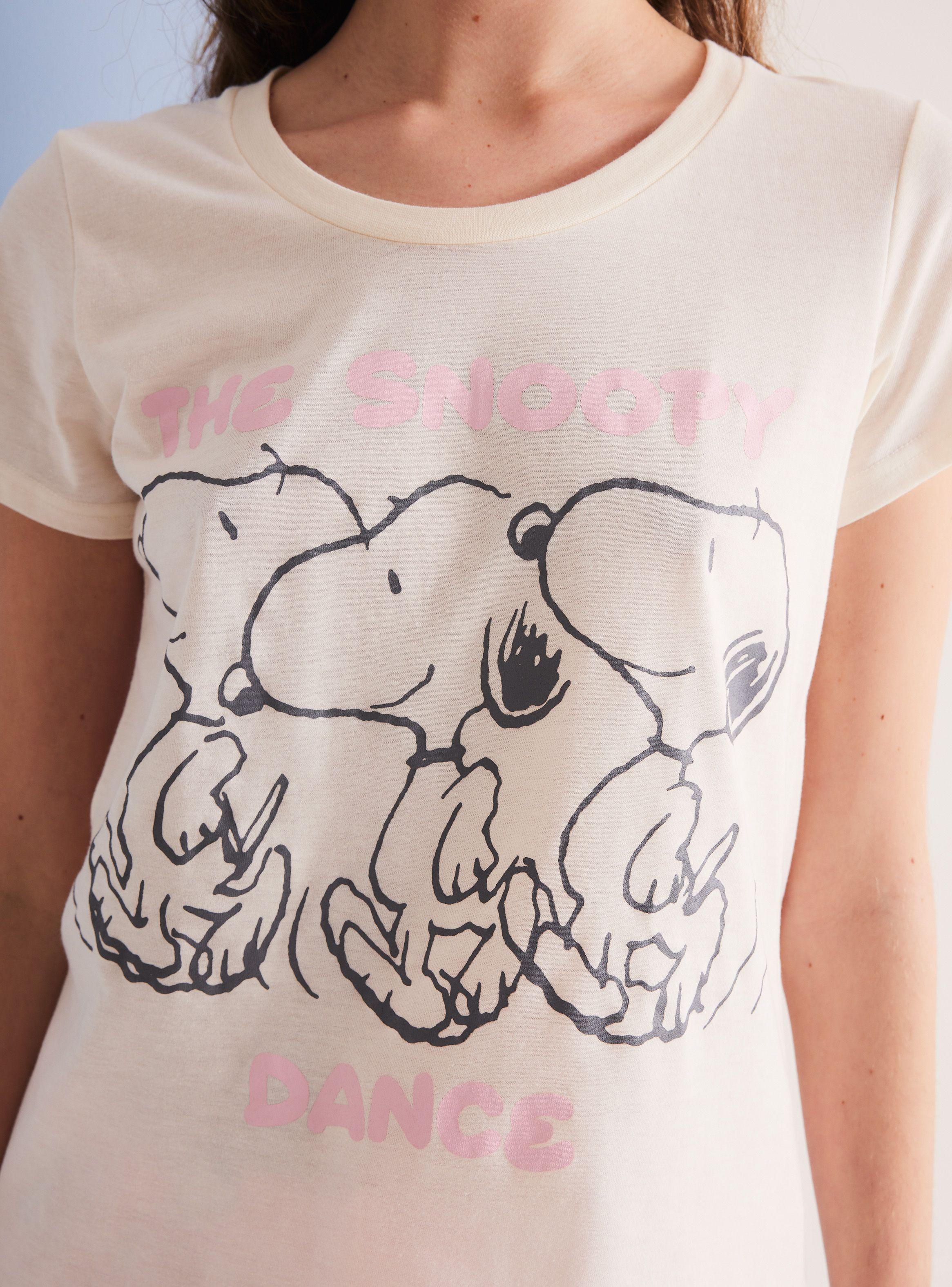 Pijama Corto Snoopy Estampado-3