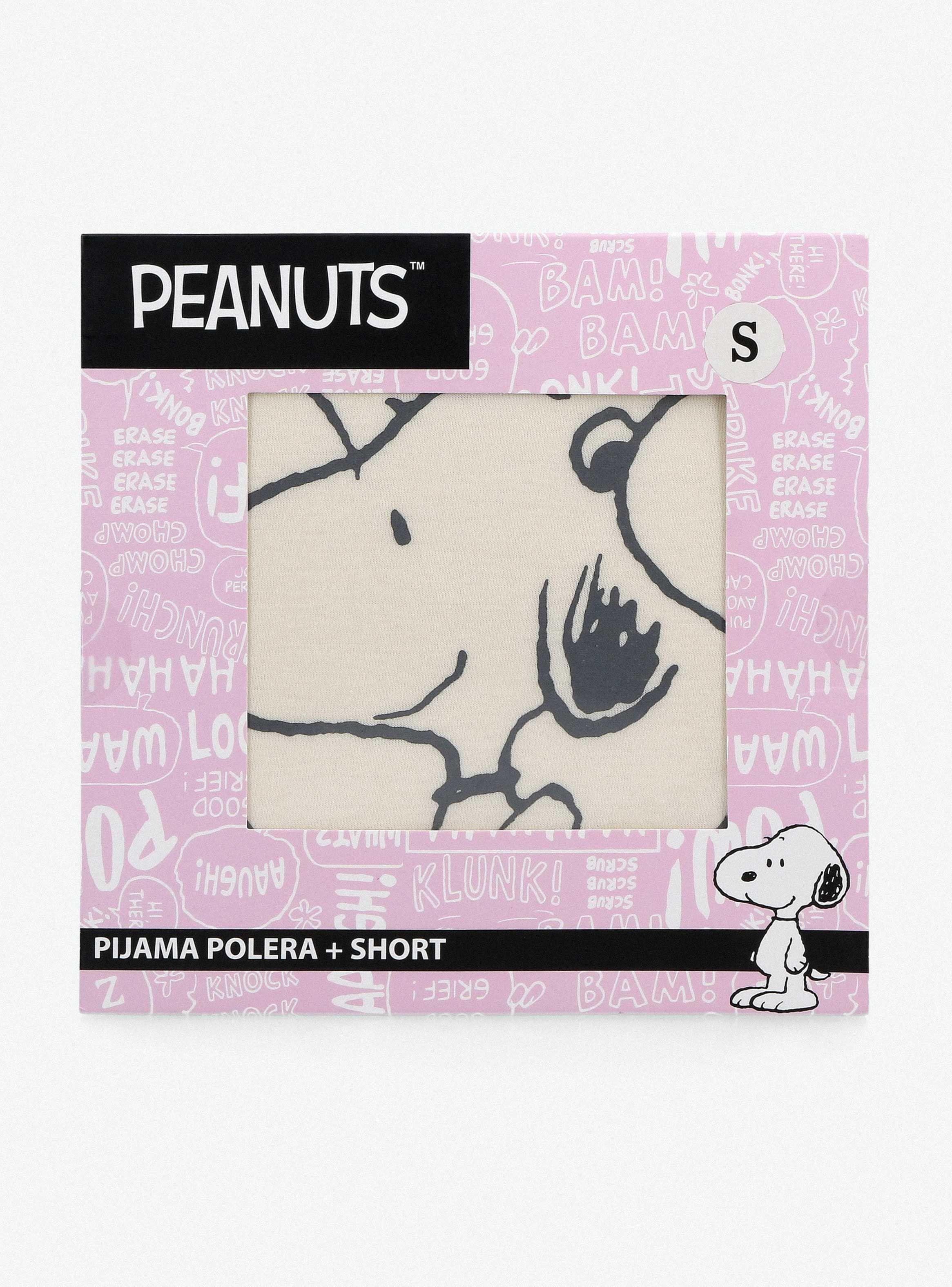 Pijama Corto Snoopy Estampado-6