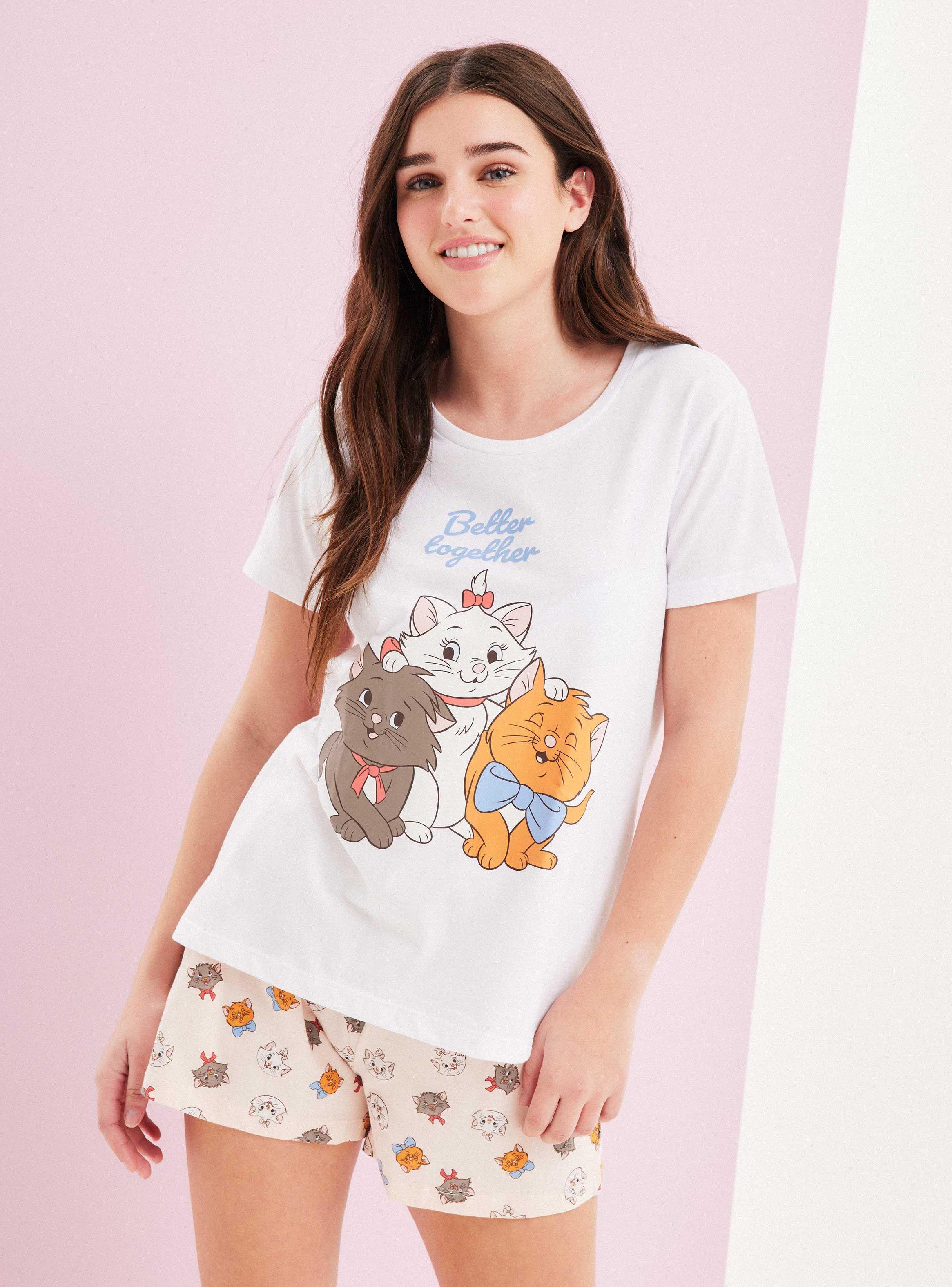 Pijama Disney Marie Estampado en Caja-0