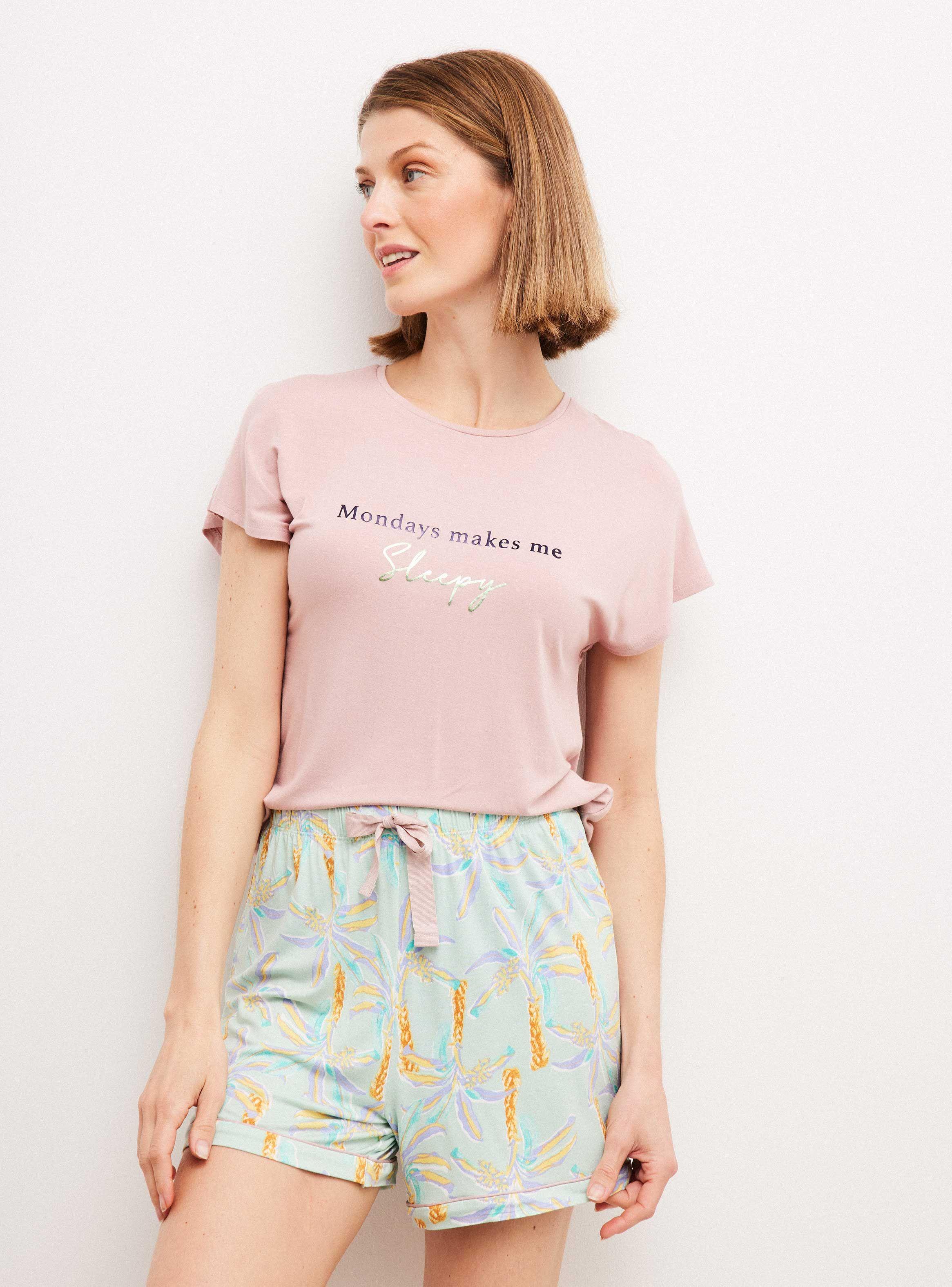 Polera Pijama con Estampado de Folia Ármalo-0