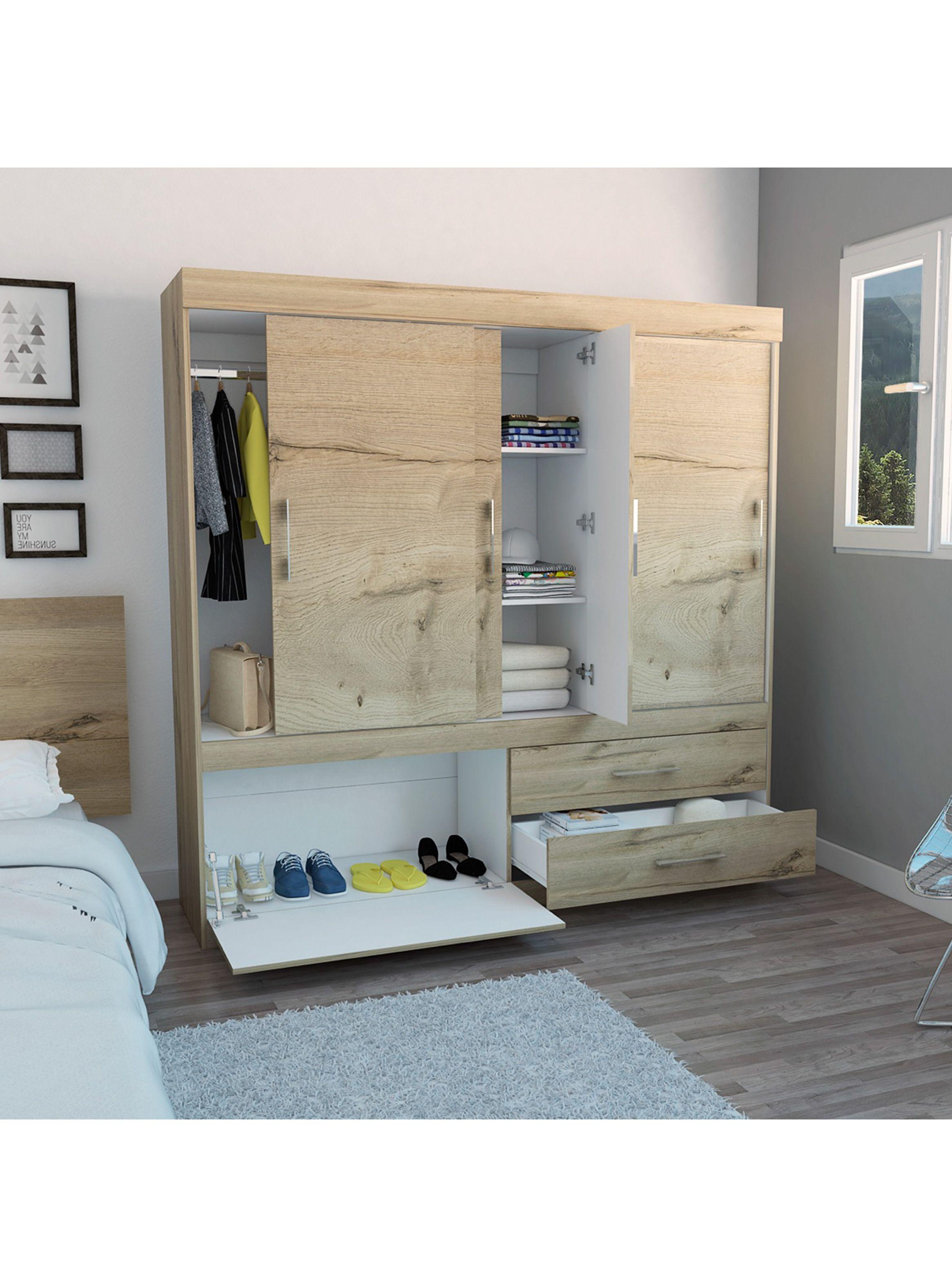 Clóset Allegro 4 Puertas Beige-3