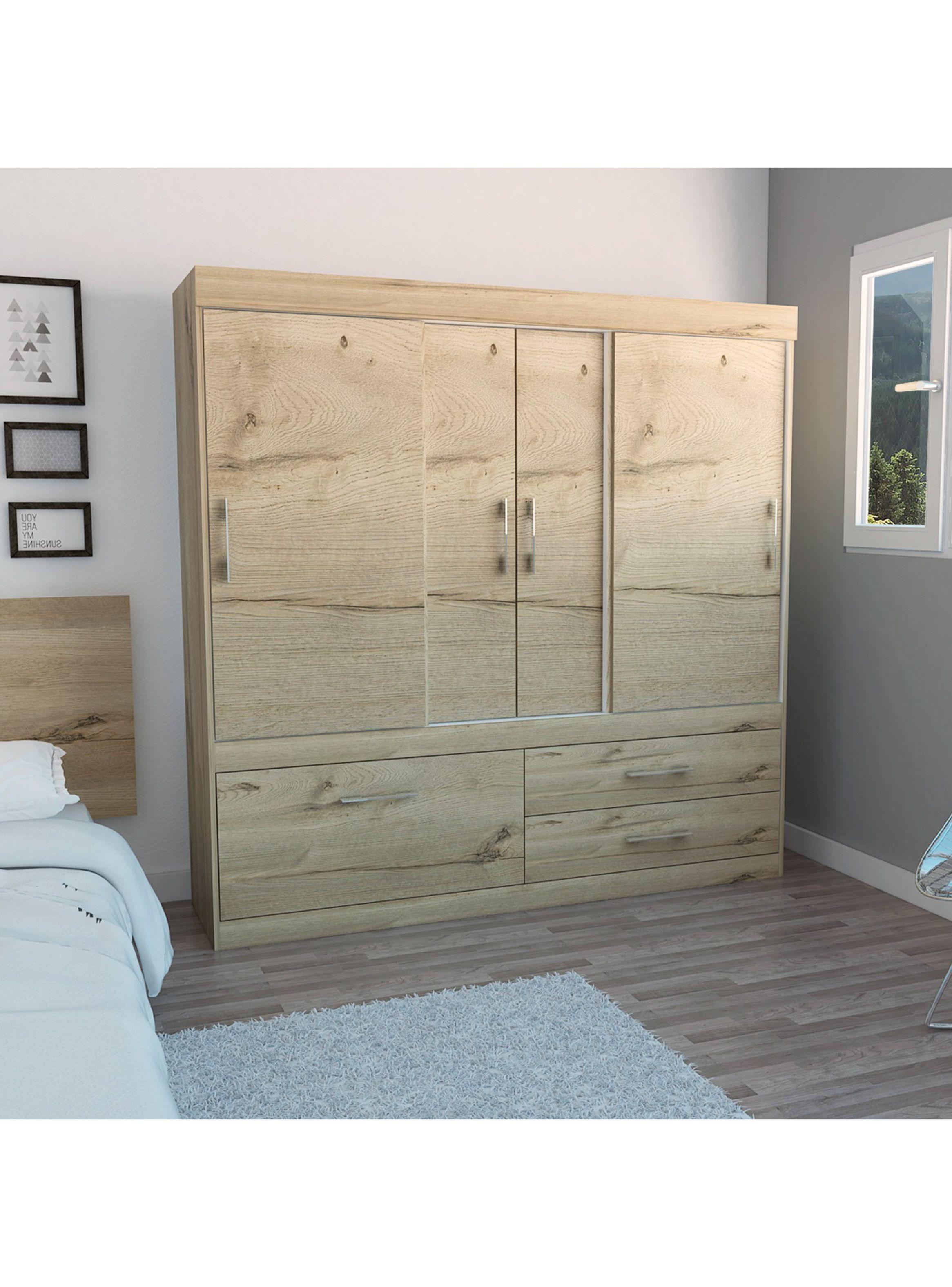 Clóset Allegro 4 Puertas Beige-2