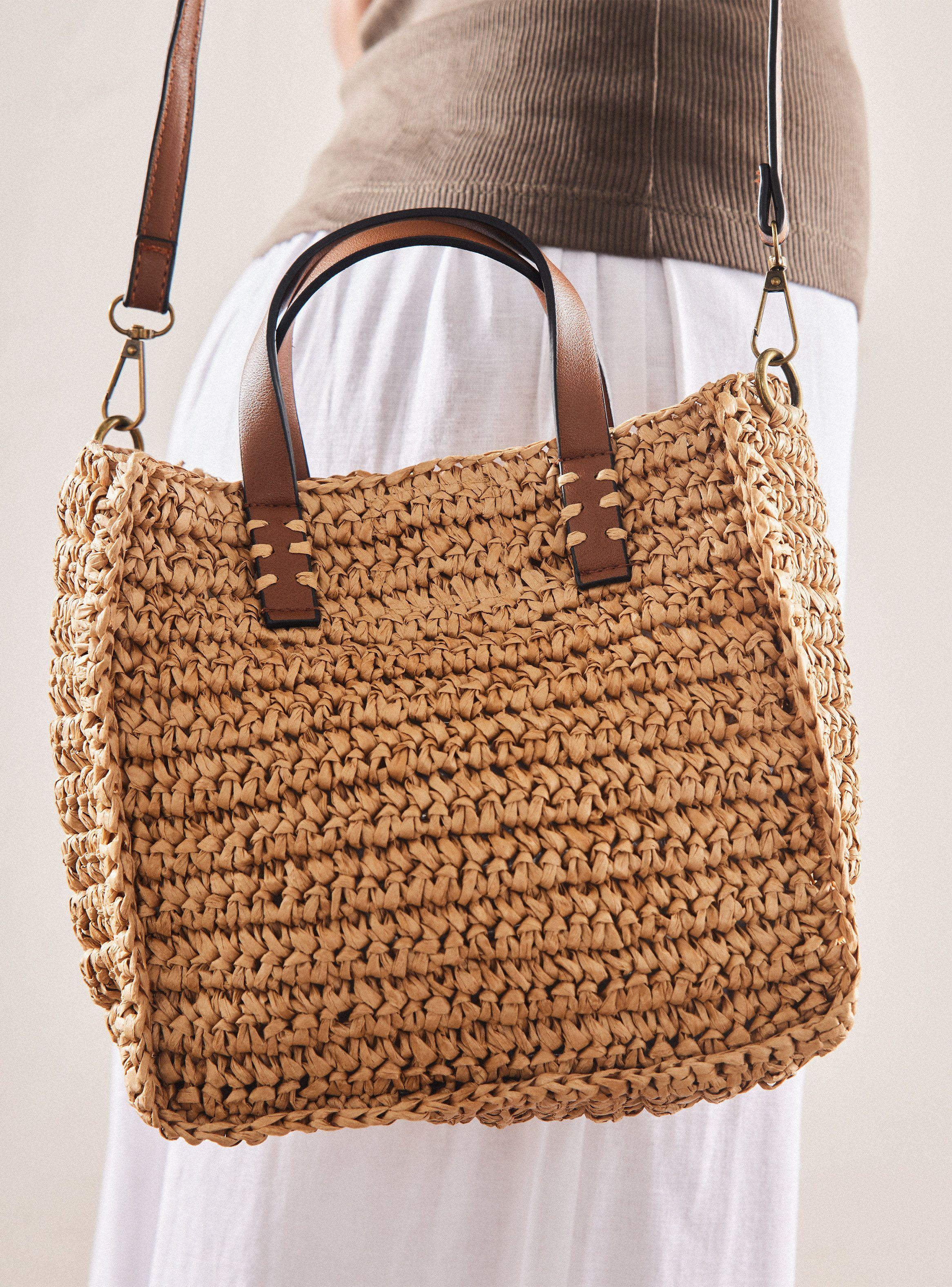 Cartera Crossbody de Raffia-1