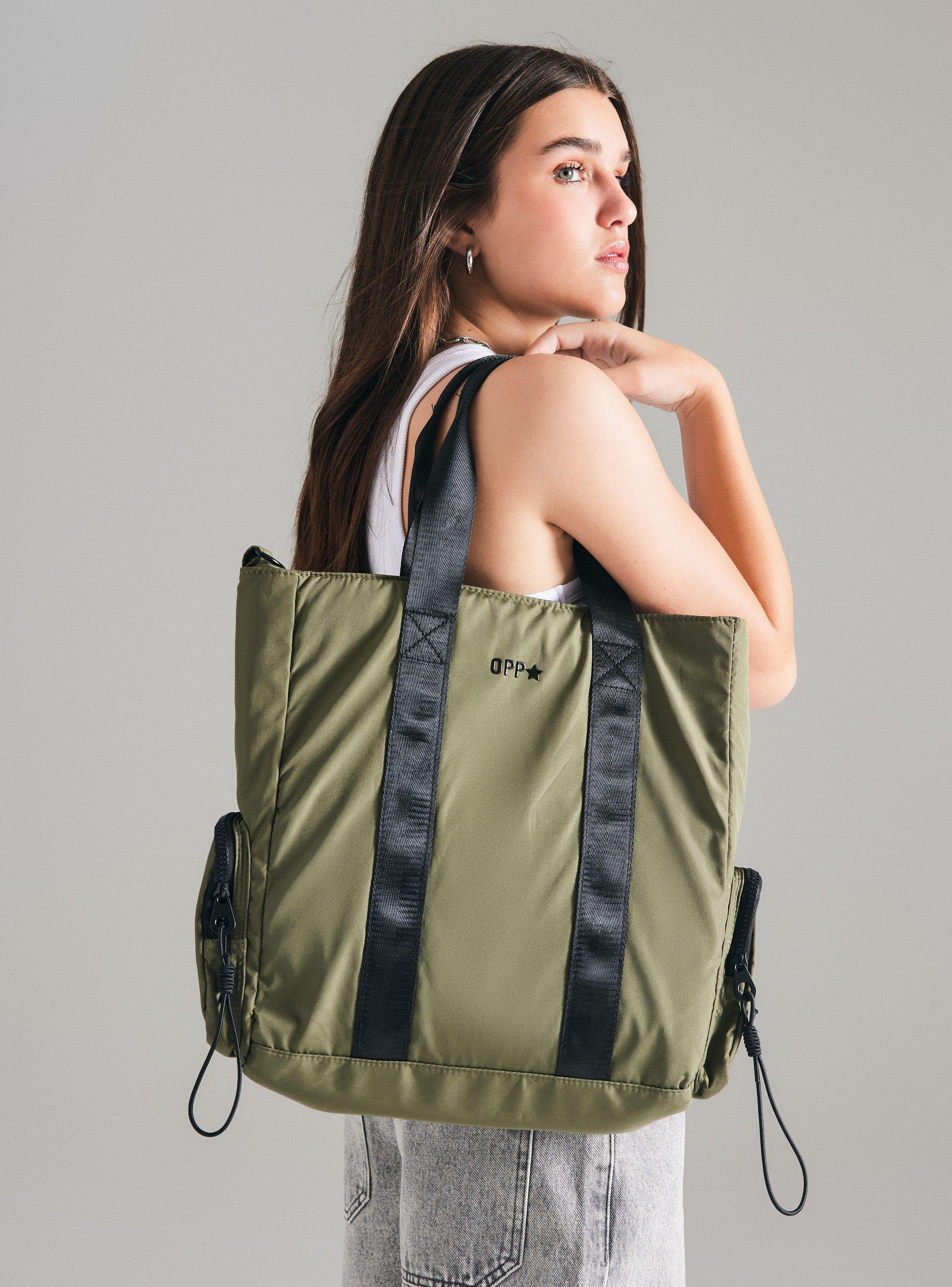 Cartera Tipo Tote de Nylon-0