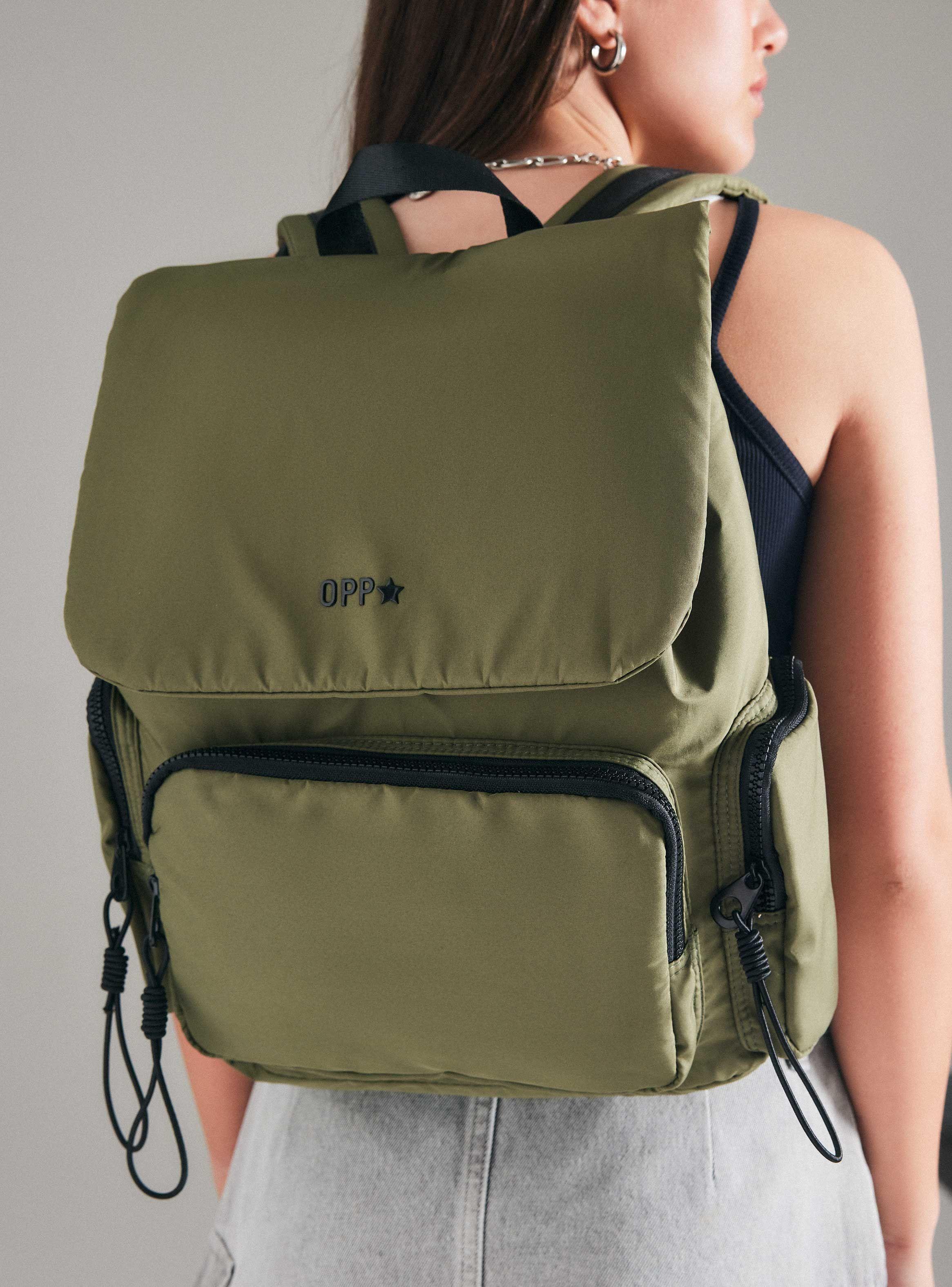Mochila Notebook Nylon Multibolsillos-1