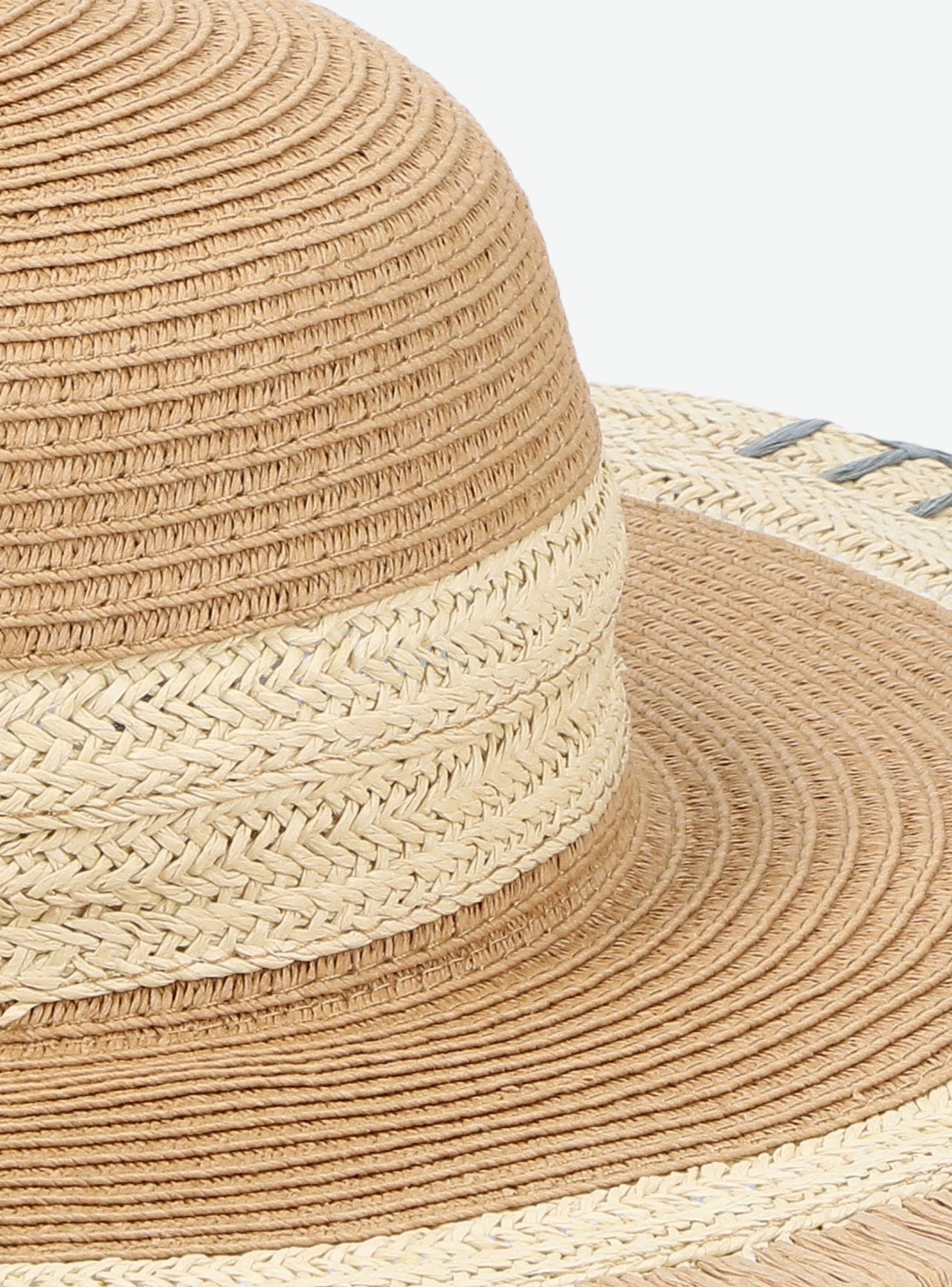 Sombrero de Playa Efecto Tejido-4