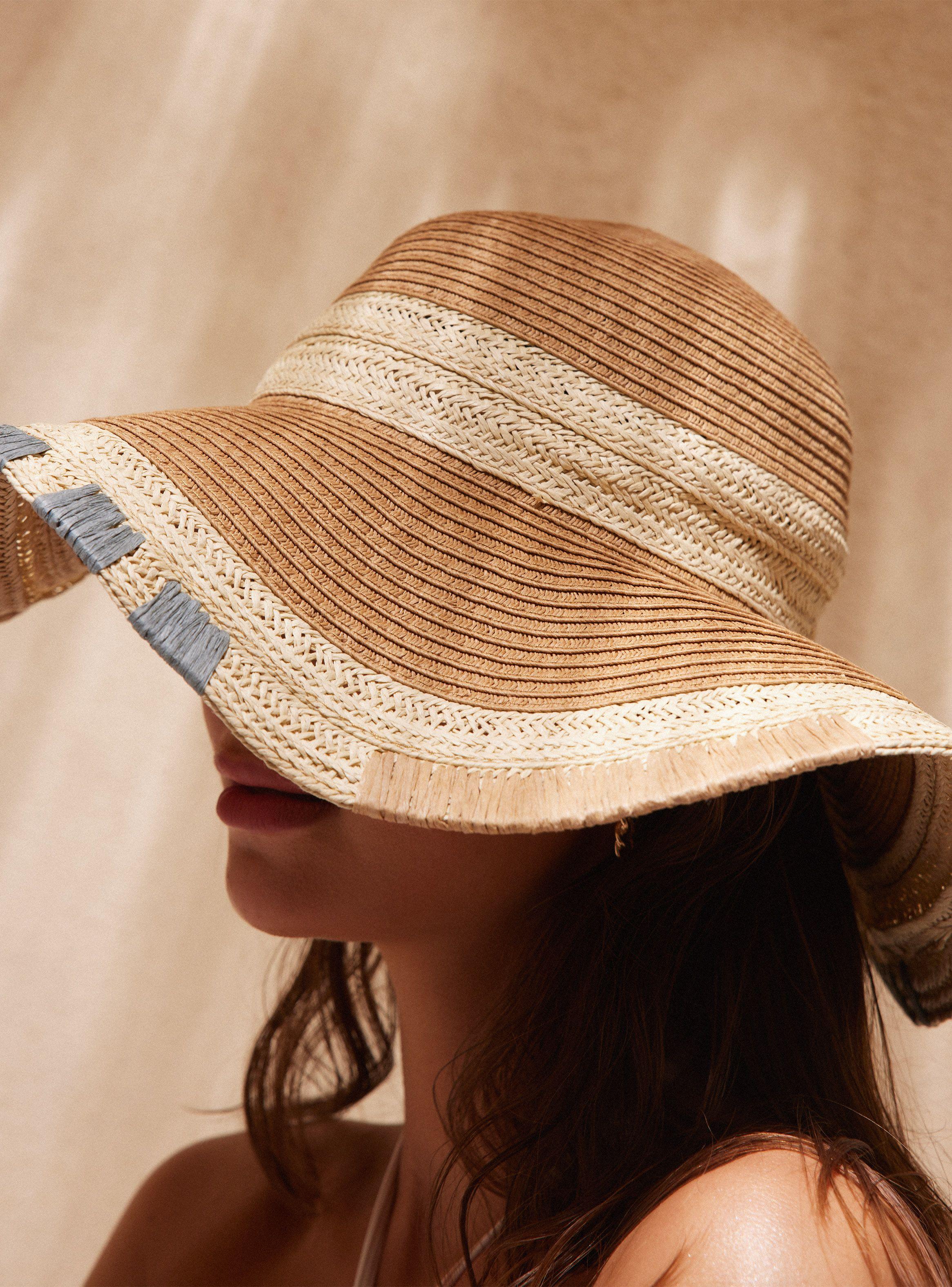 Sombrero de Playa Efecto Tejido-1