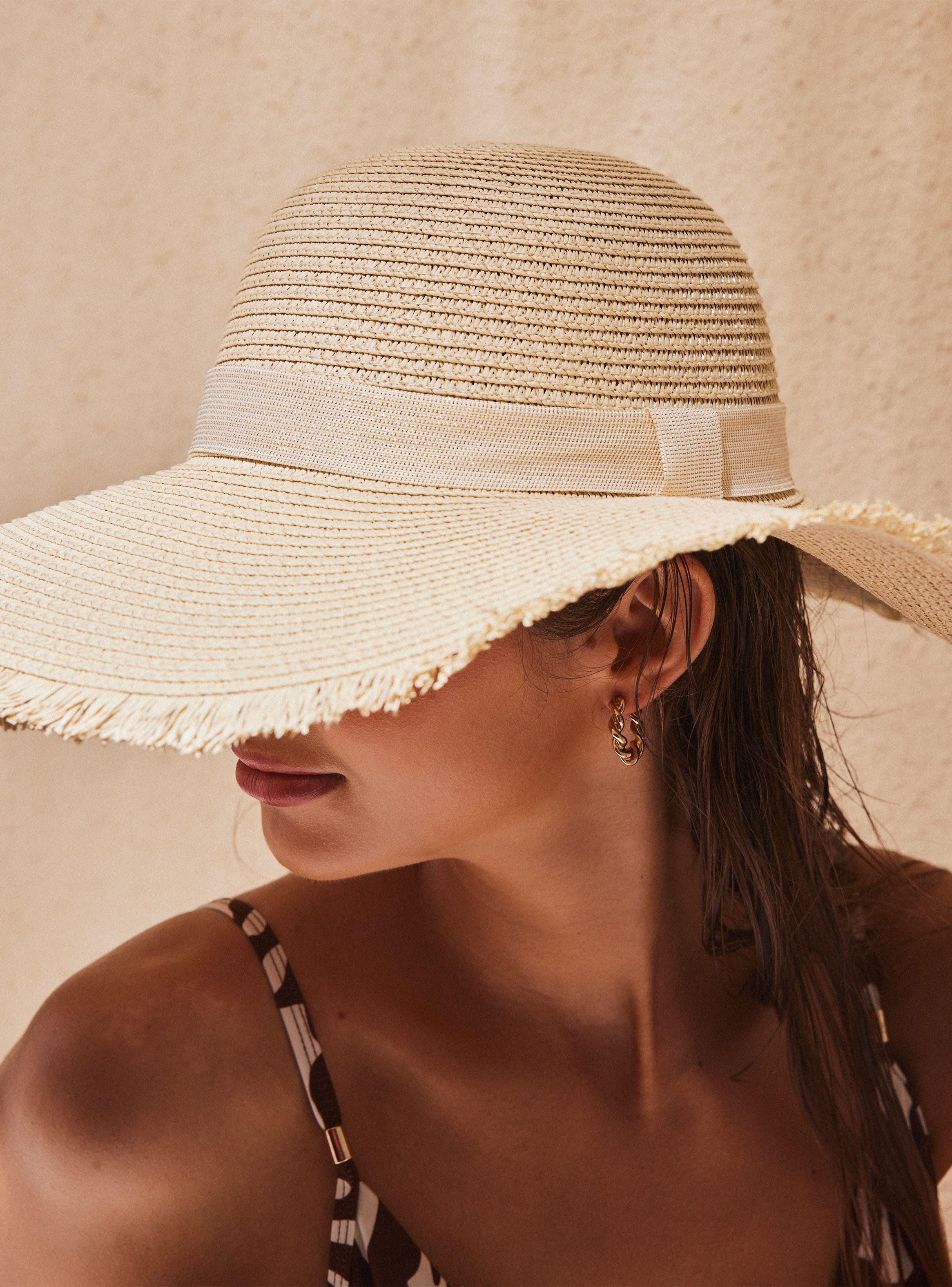 Sombrero de Playa Bordes Desflecados-1