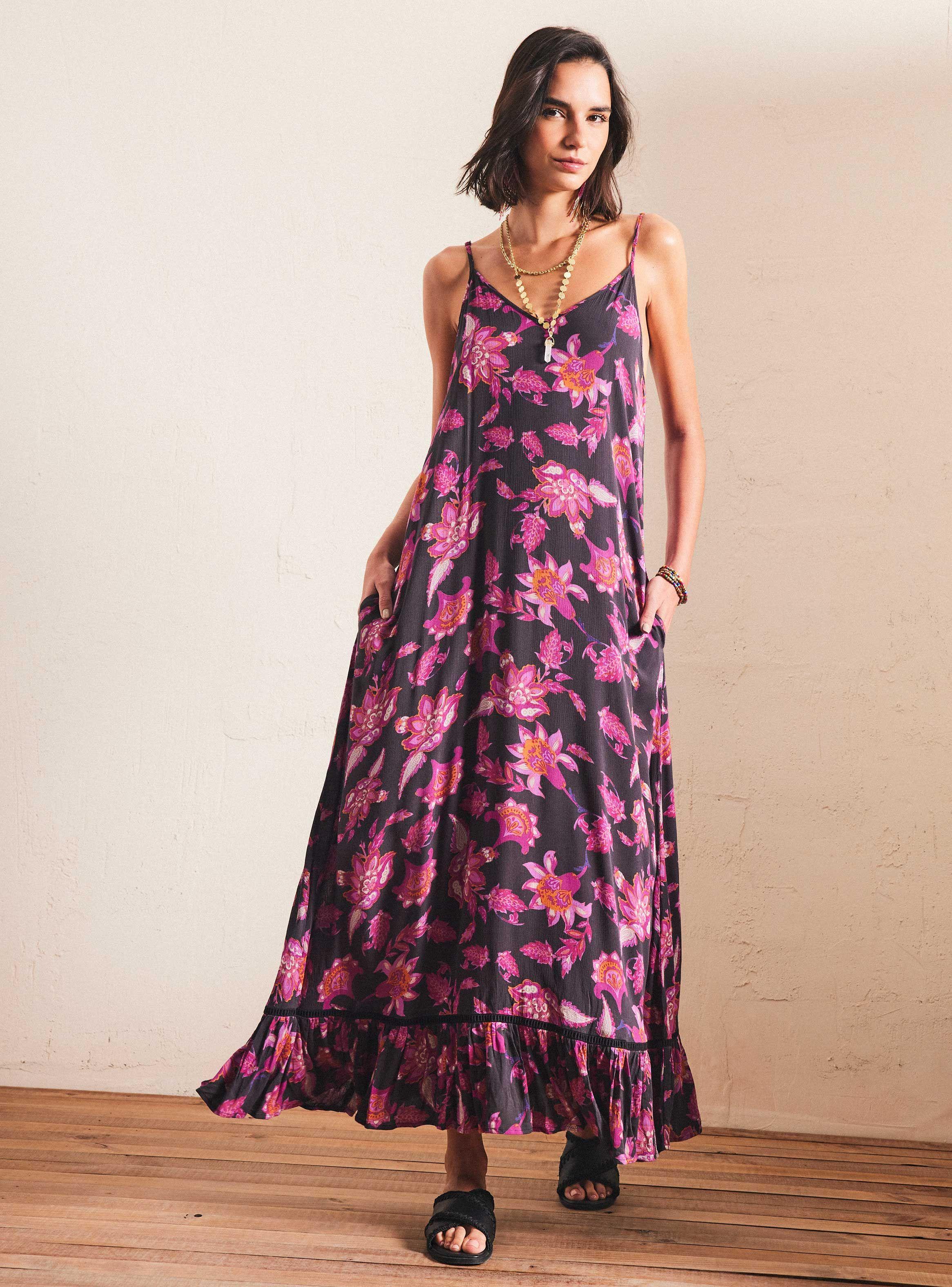 Vestido Estampado y Faldón-0