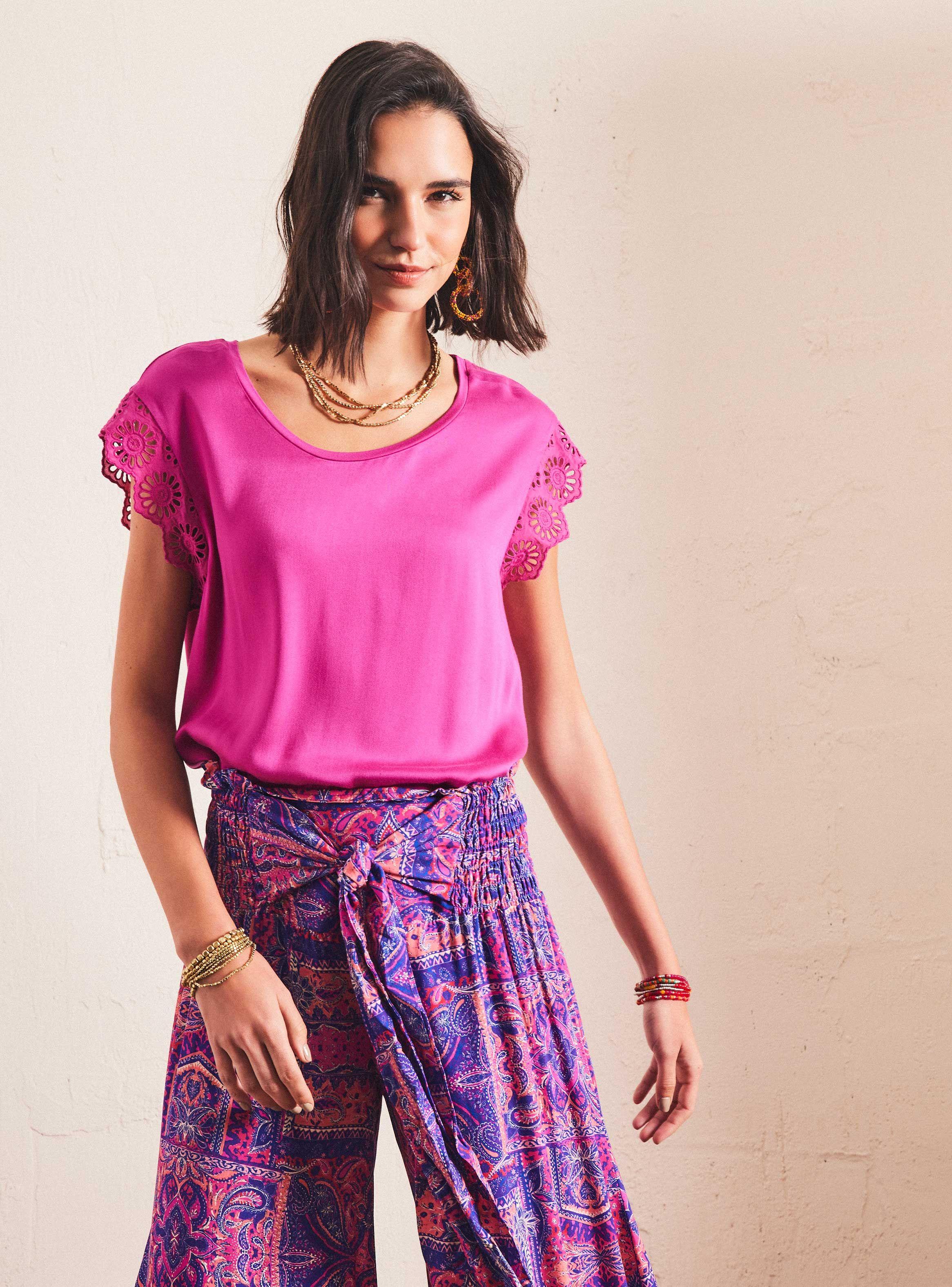 Polera Mangas en Broderie-0